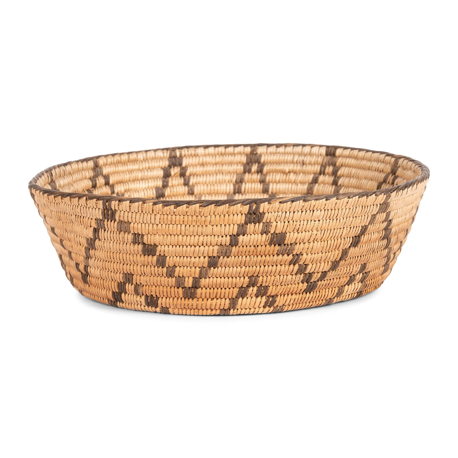 Akimel O'odham Polychrome Basket height 3 1/4 inches x (1 of 3)