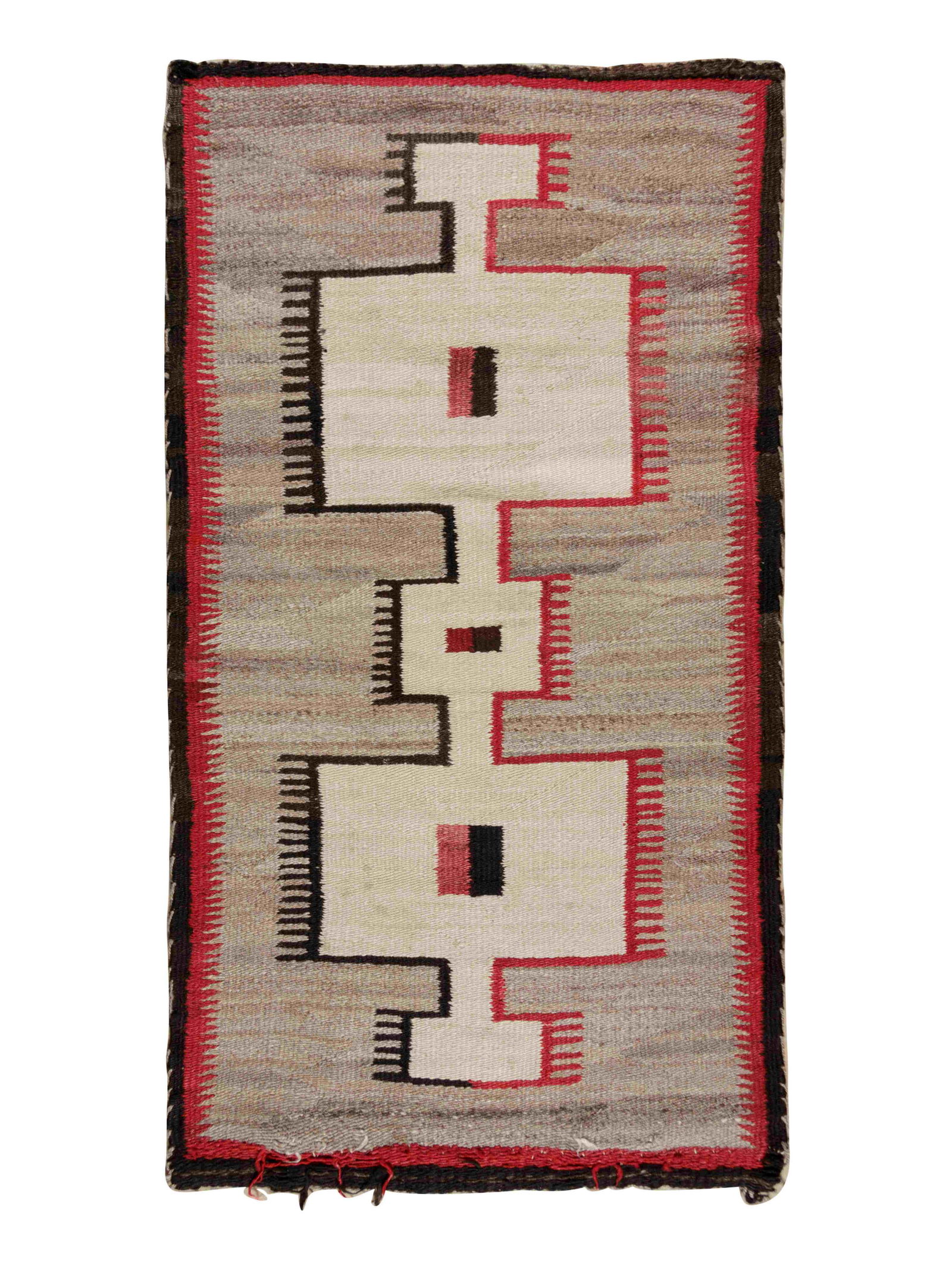 Navajo Double Saddle Blanket / Rug 58 1/2 x 31 1/2 (1 of 2)