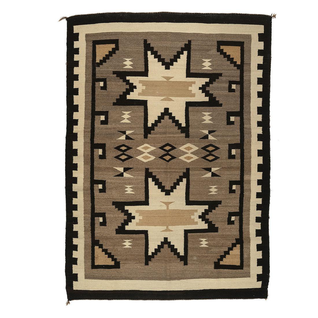Navajo Crystal Pattern Weaving / Rug 65 x 46.5 inches (1 of 2)