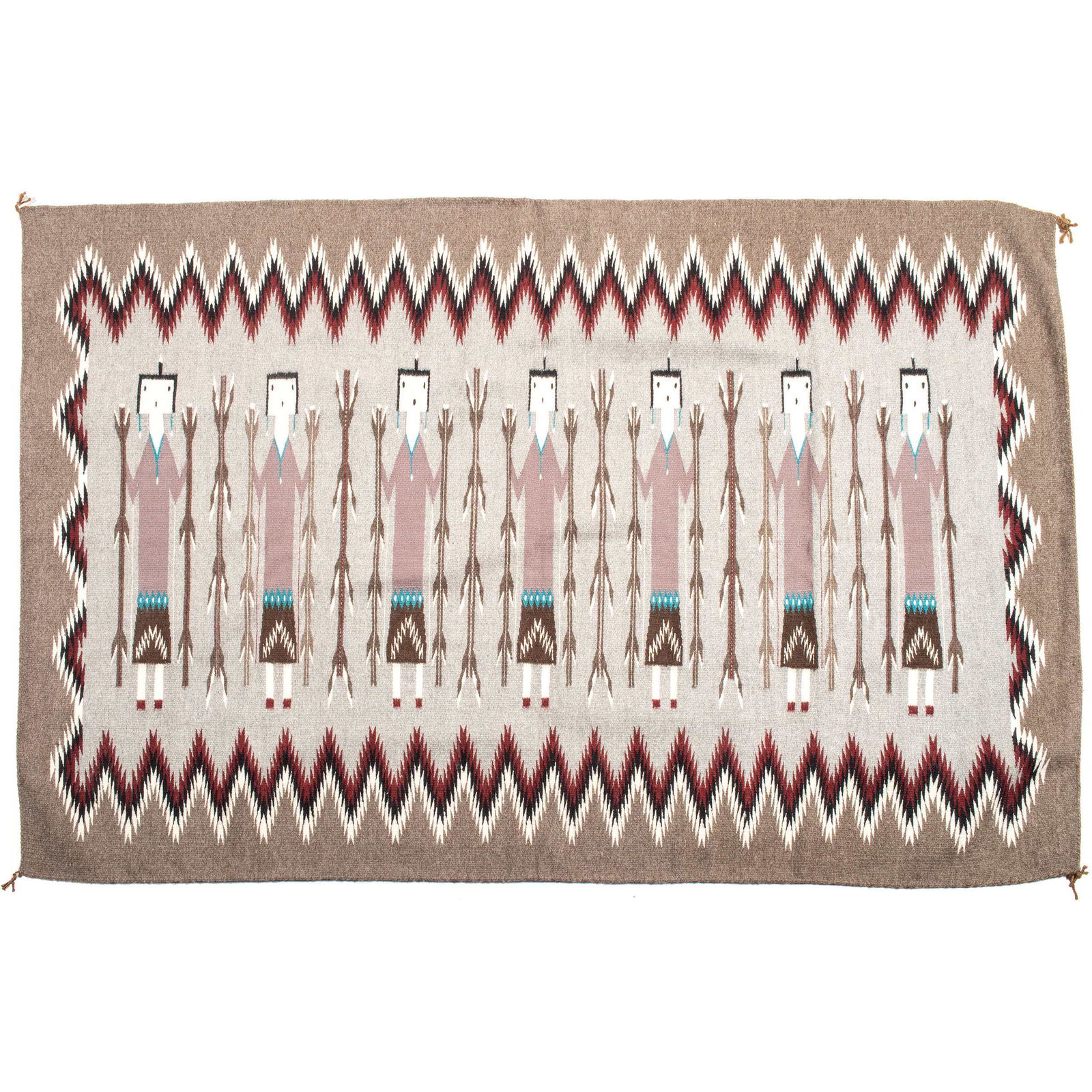 Linda Yazzie (Dine, 20th century) Navajo Yei Weaving / (1 of 2)