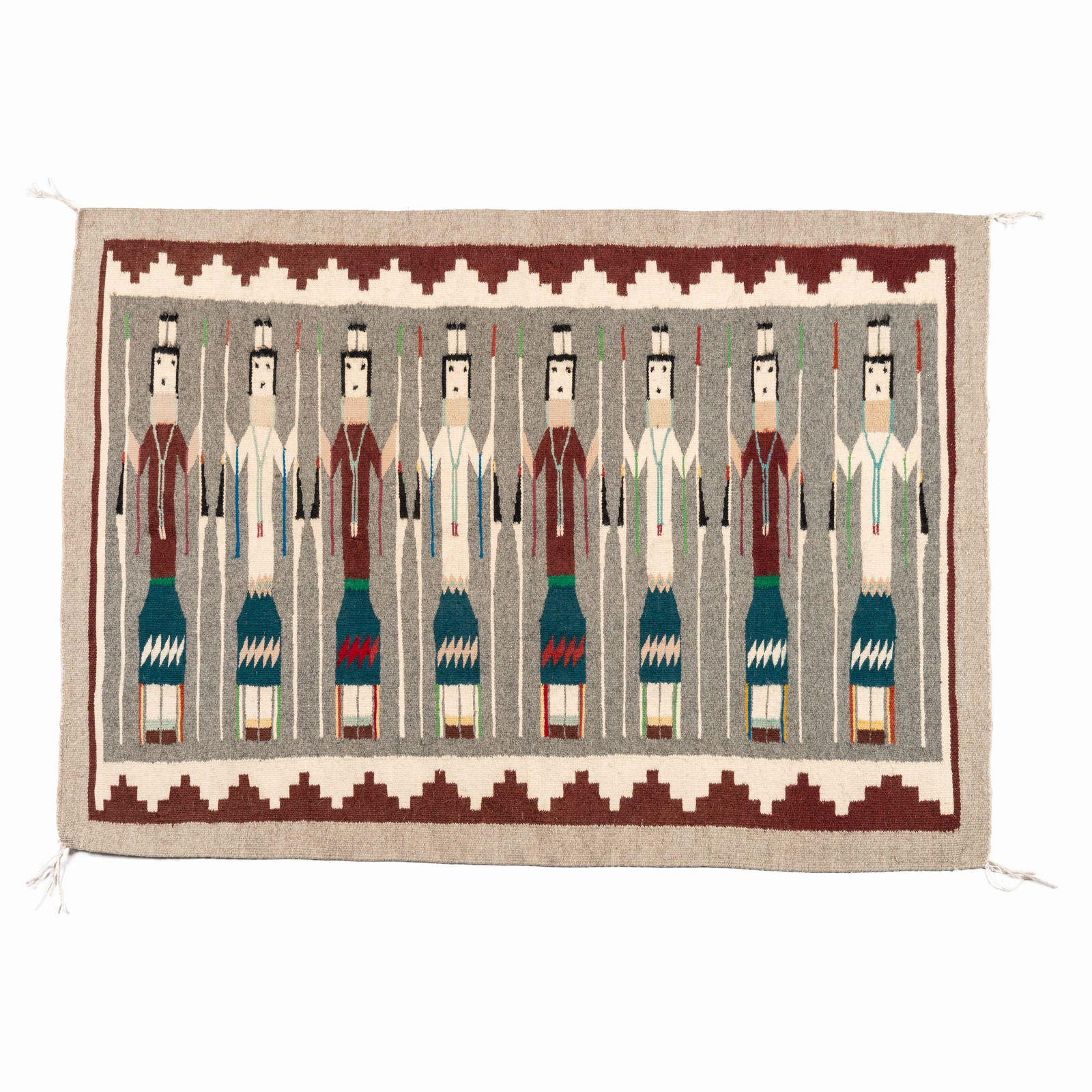 Gloria Etsitty (Dine, 1950-2009) Navajo Yei Weaving / (1 of 2)