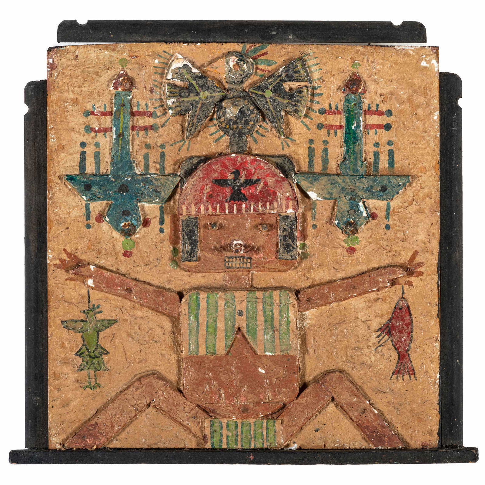 Central American Folk Art Wall Hangings, Pair each 13 (1 of 1)