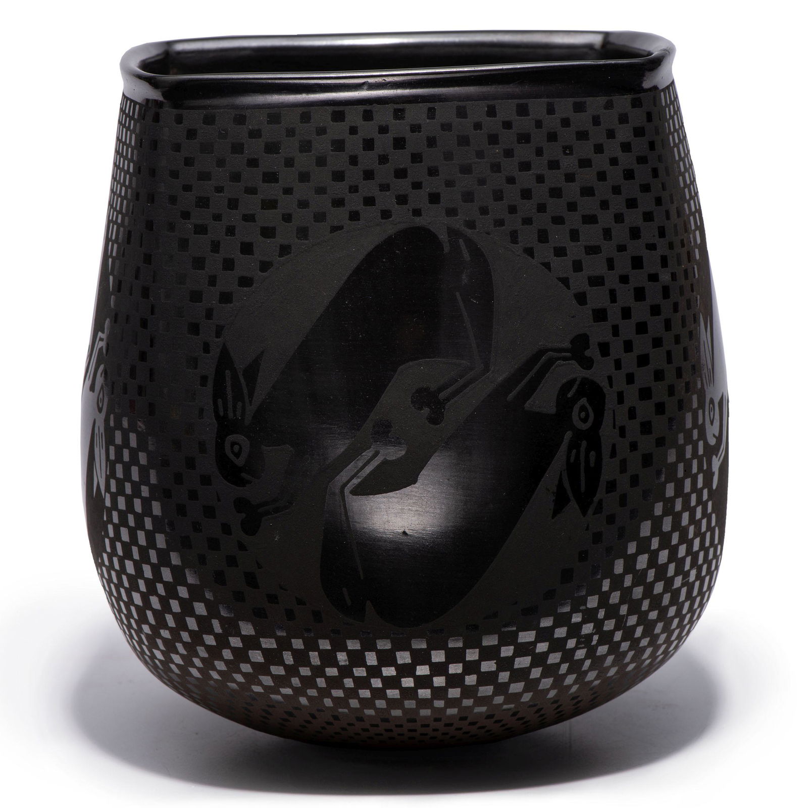 Macario Ortiz (Mata Ortiz, 20th century) Blackware (1 of 9)