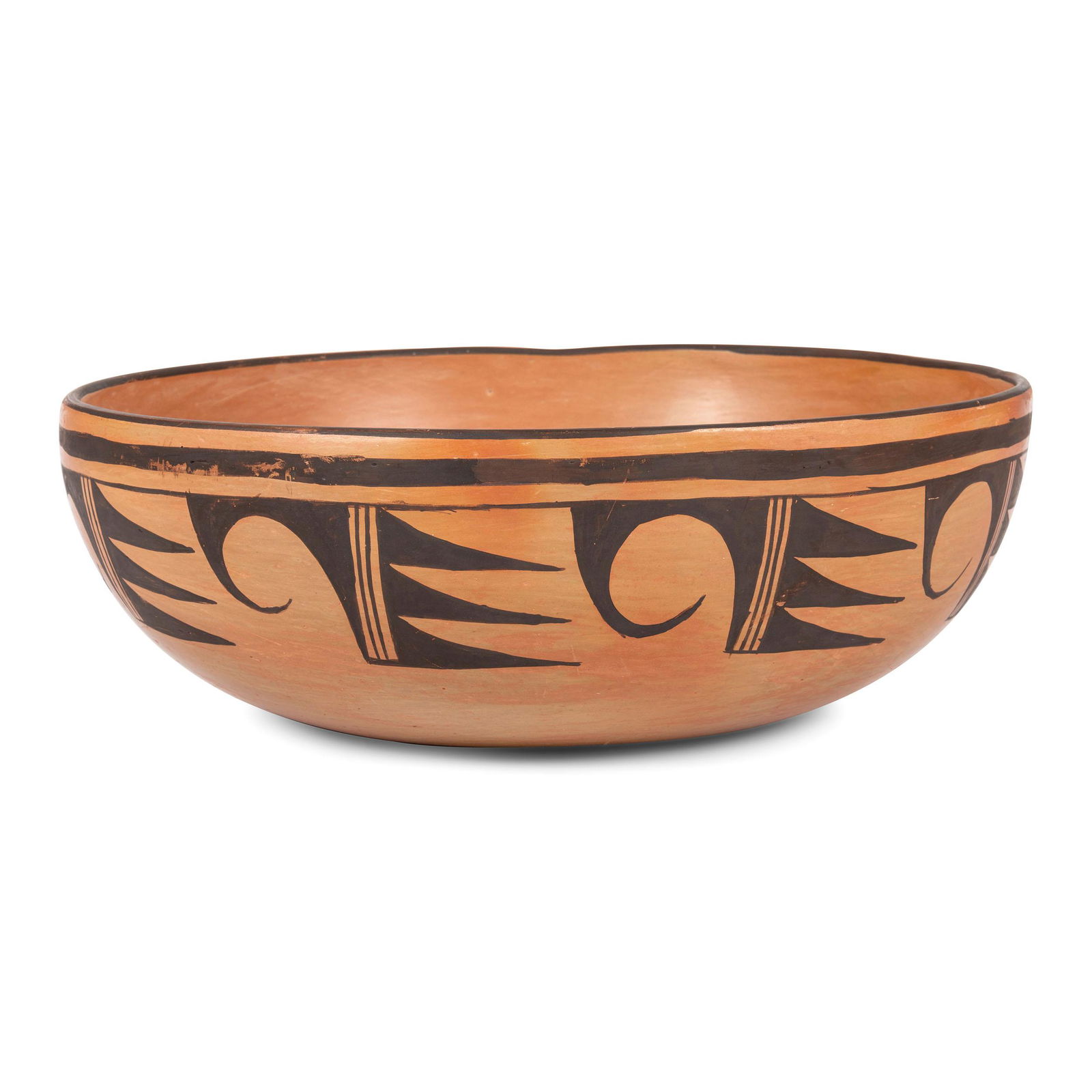 Hopi Pottery Bowl height 4 1/2 inches x diameter 13 (1 of 6)