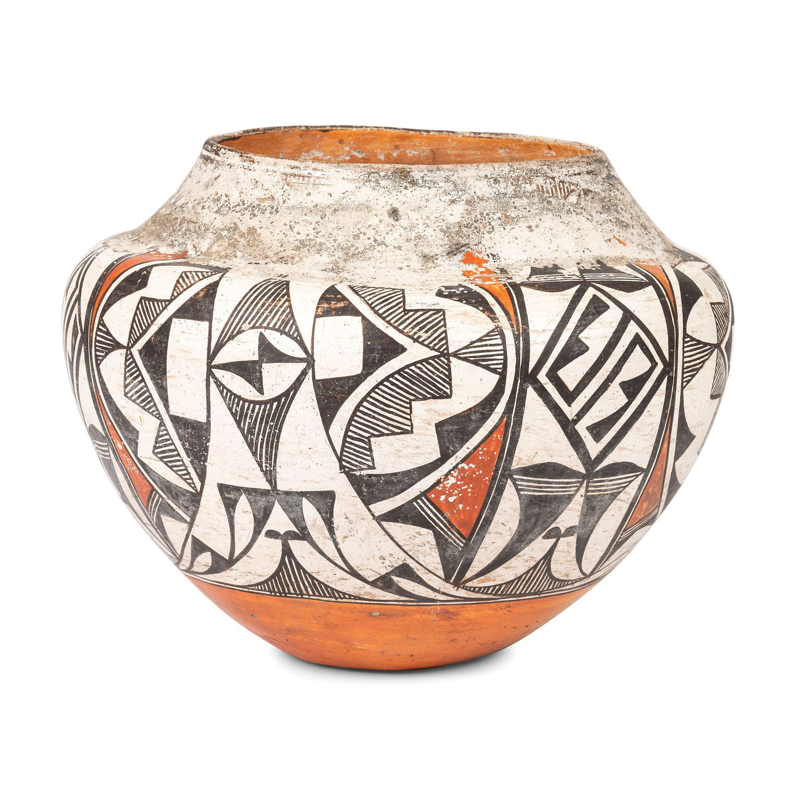 Acoma Polychrome Pottery Jar height 8 1/2 inches x (1 of 6)