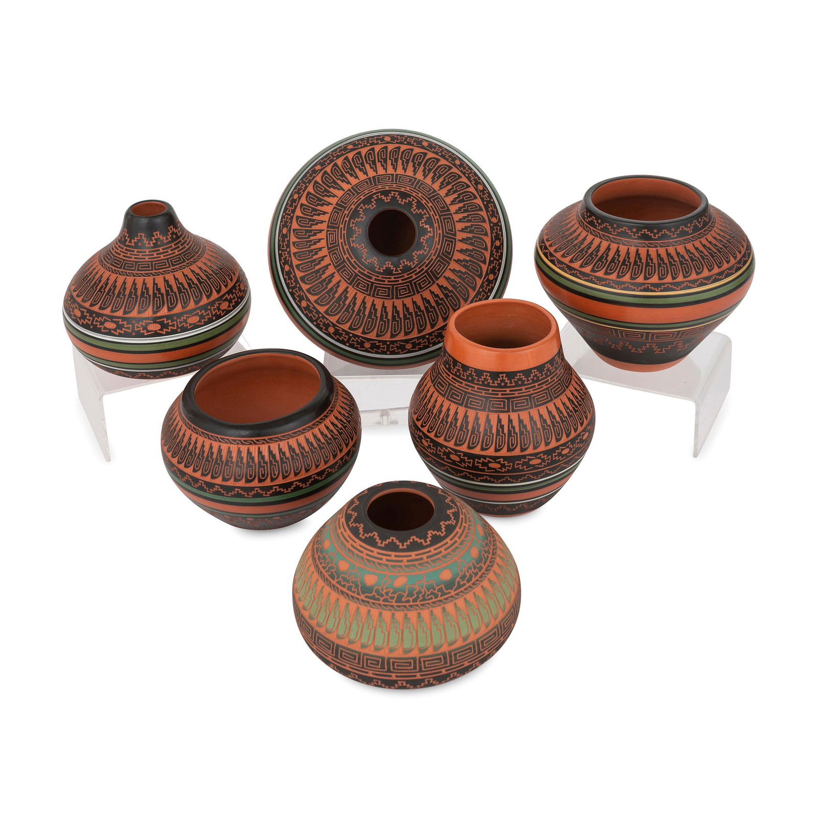 Victoria Tsosie (Dine, 20th century) Polychrome (1 of 4)