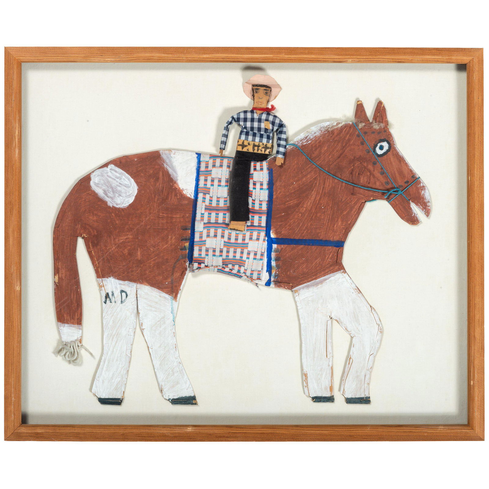 Mamie Deschillie (Dine, 1920-2010) untitled, cowboy (1 of 1)