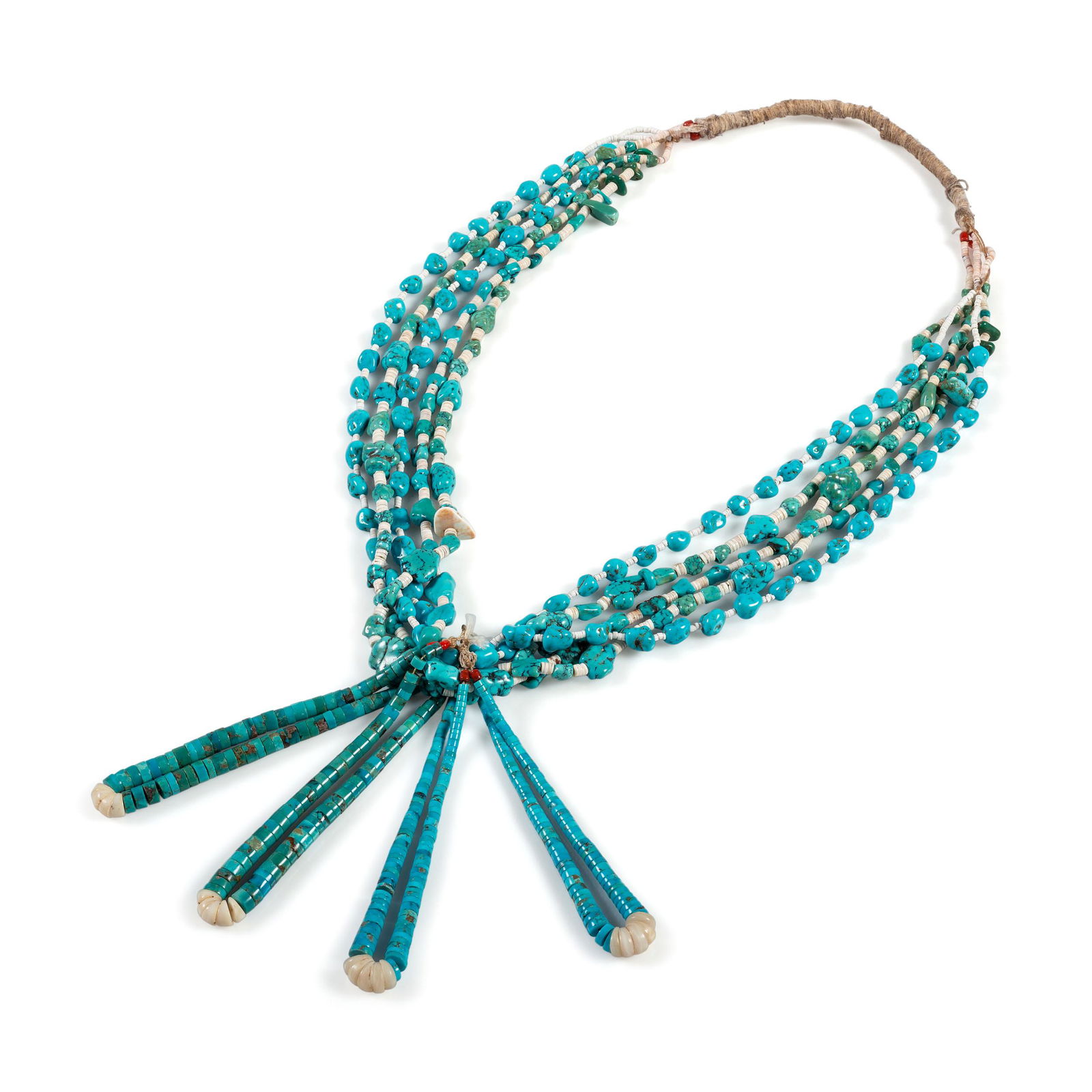 Pueblo Multi-Strand Turquoise   Necklace, with (1 of 2)