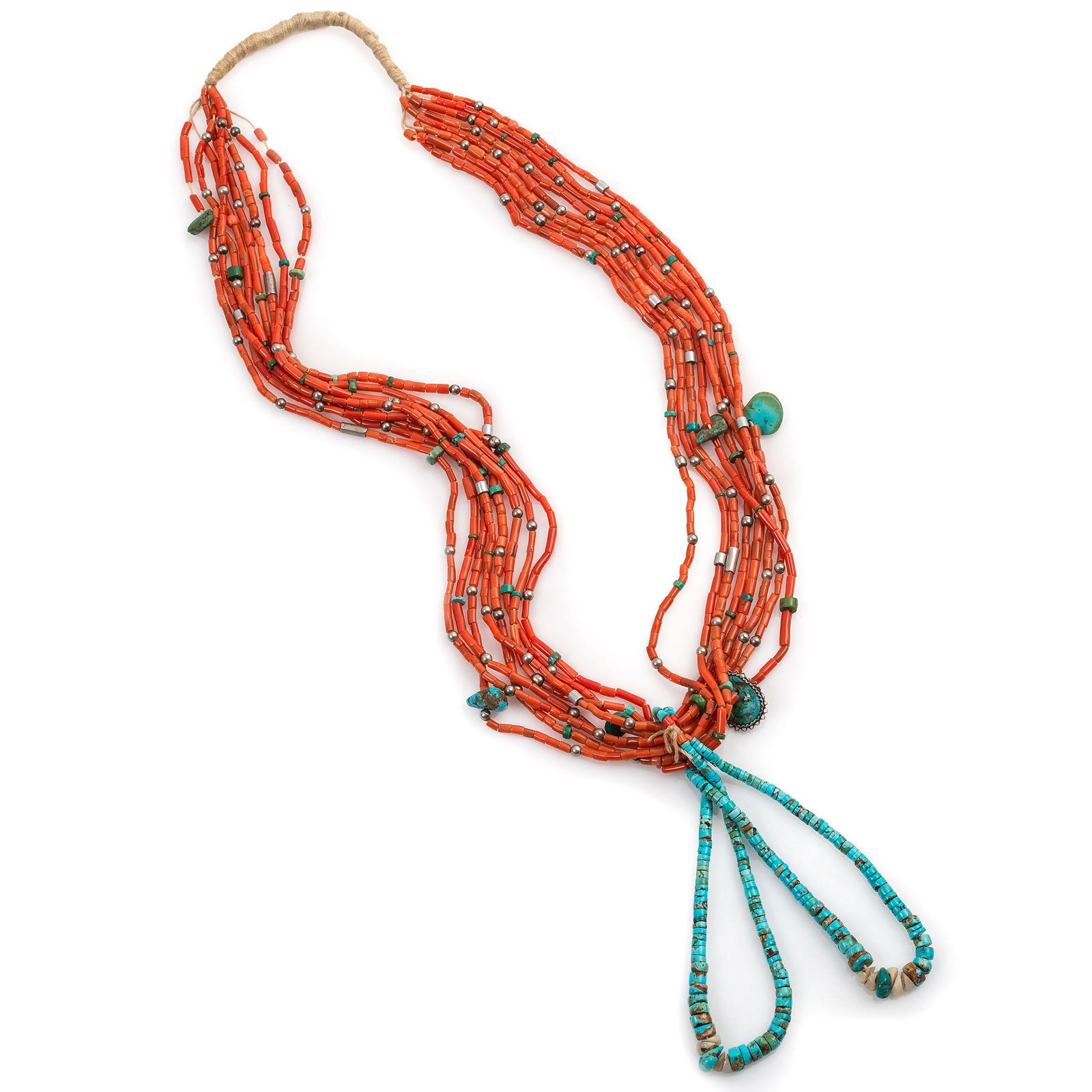 Pueblo Eight-Strand Necklace, with Joclas (1 of 2)