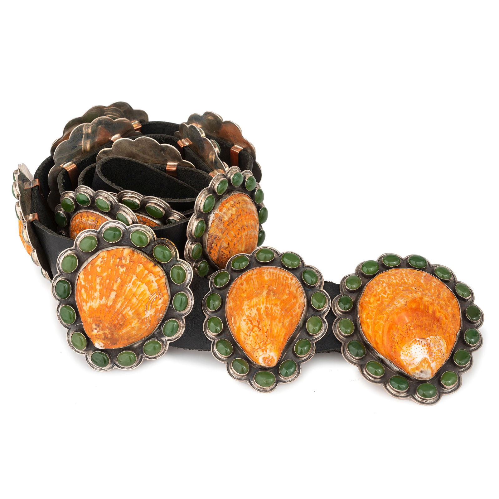 Navajo Silver and Shell Concha Belt (1 of 3)