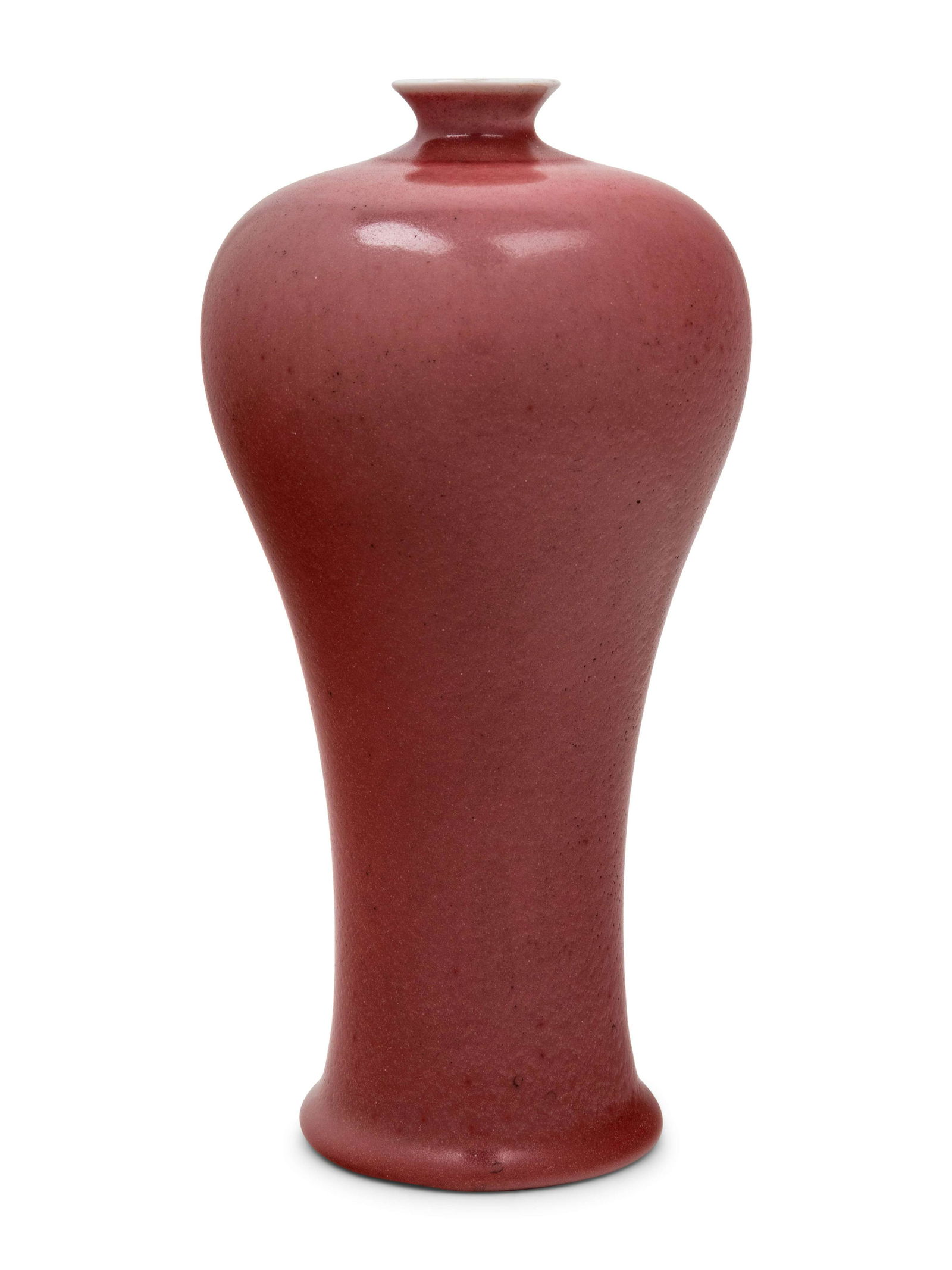 A Chinese Peachbloom Glazed Porcelain Meiping Vase (1 of 2)