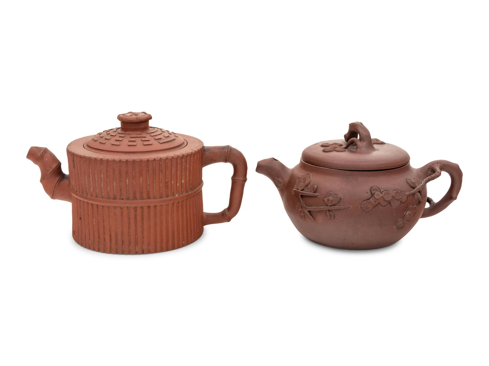 Two Chinese Yixing Pottery Teapots (1 of 3)