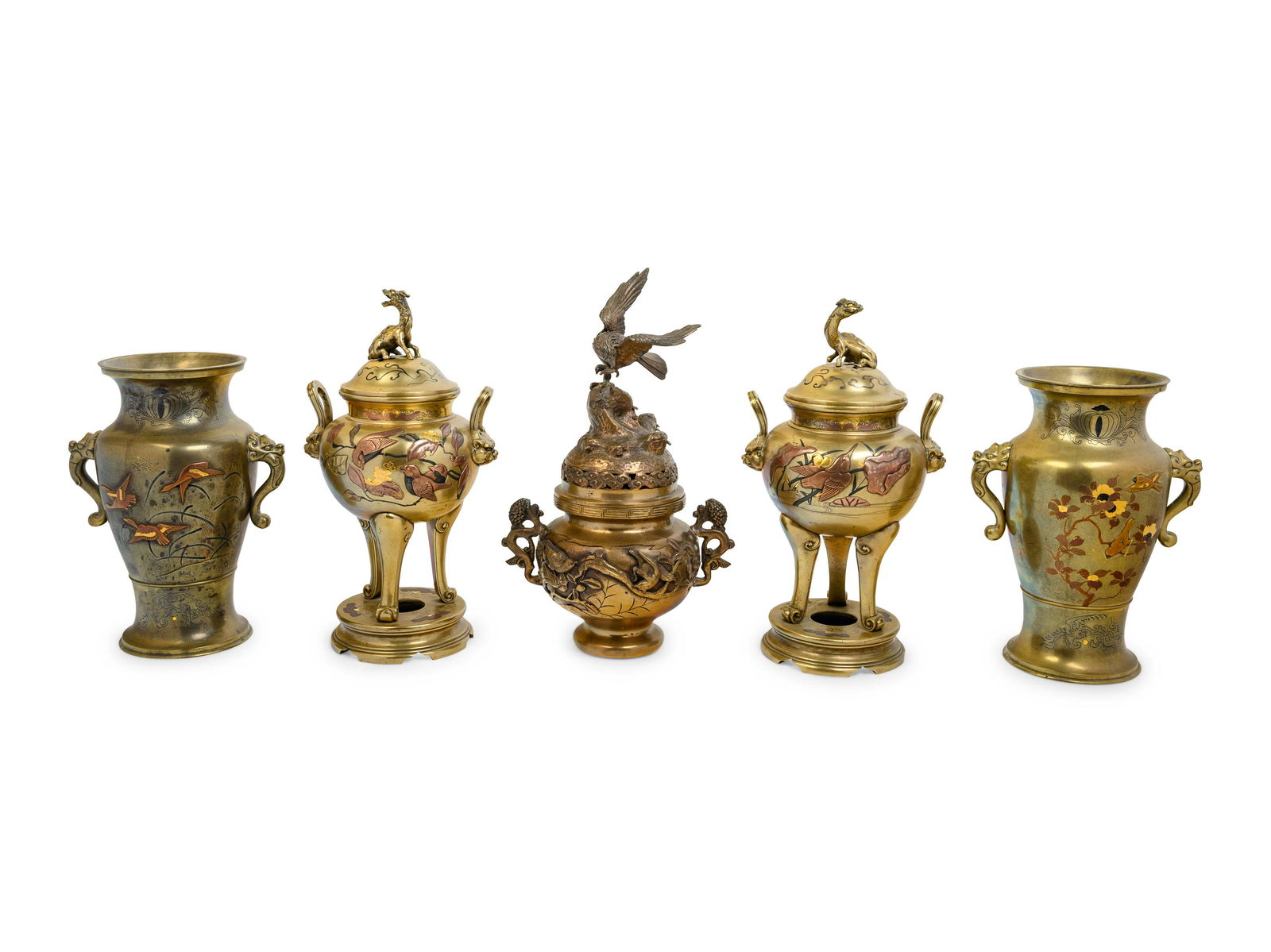 10 Japanese Copper Vessels (1 of 8)