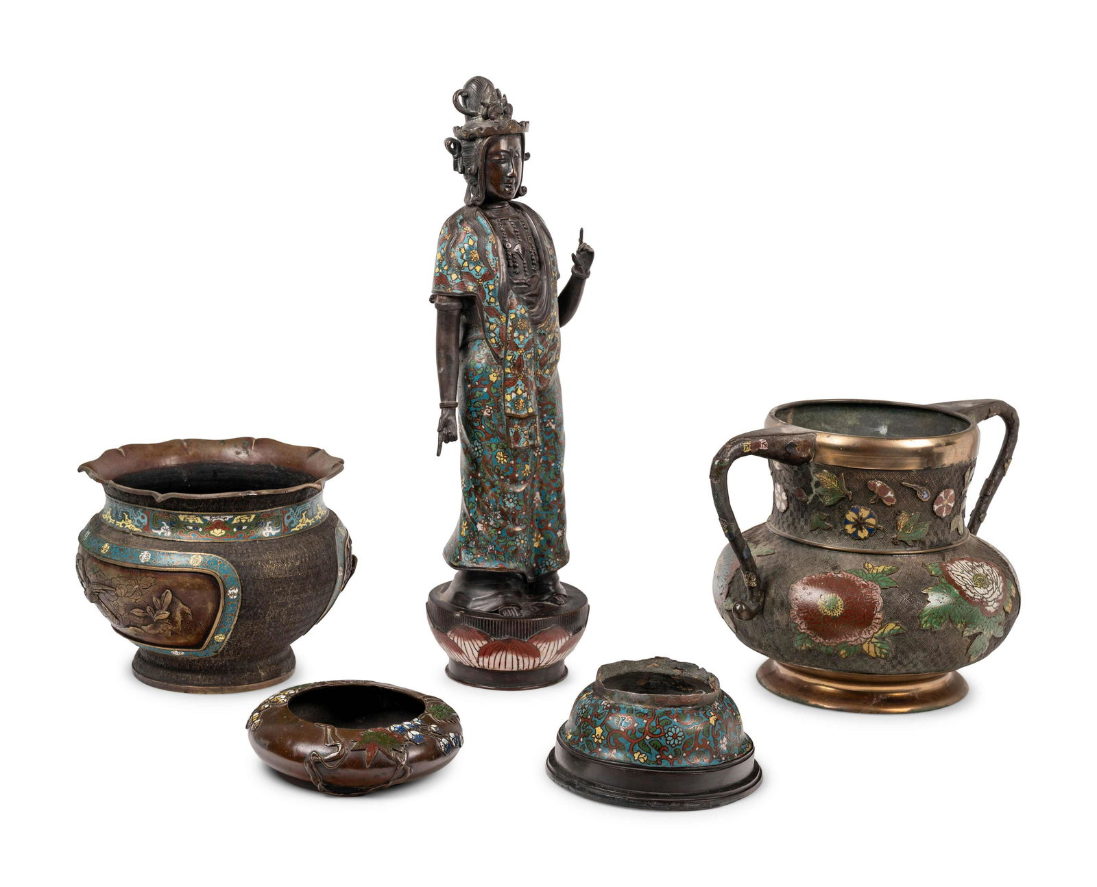 Four Japanese Champlevé and Cloisonné (1 of 5)