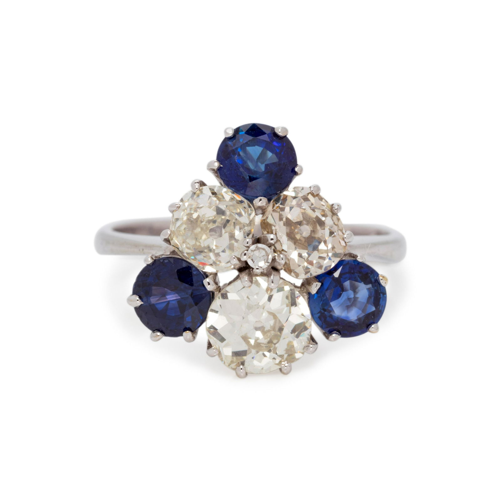 DIAMOND AND SAPPHIRE RING (1 of 3)