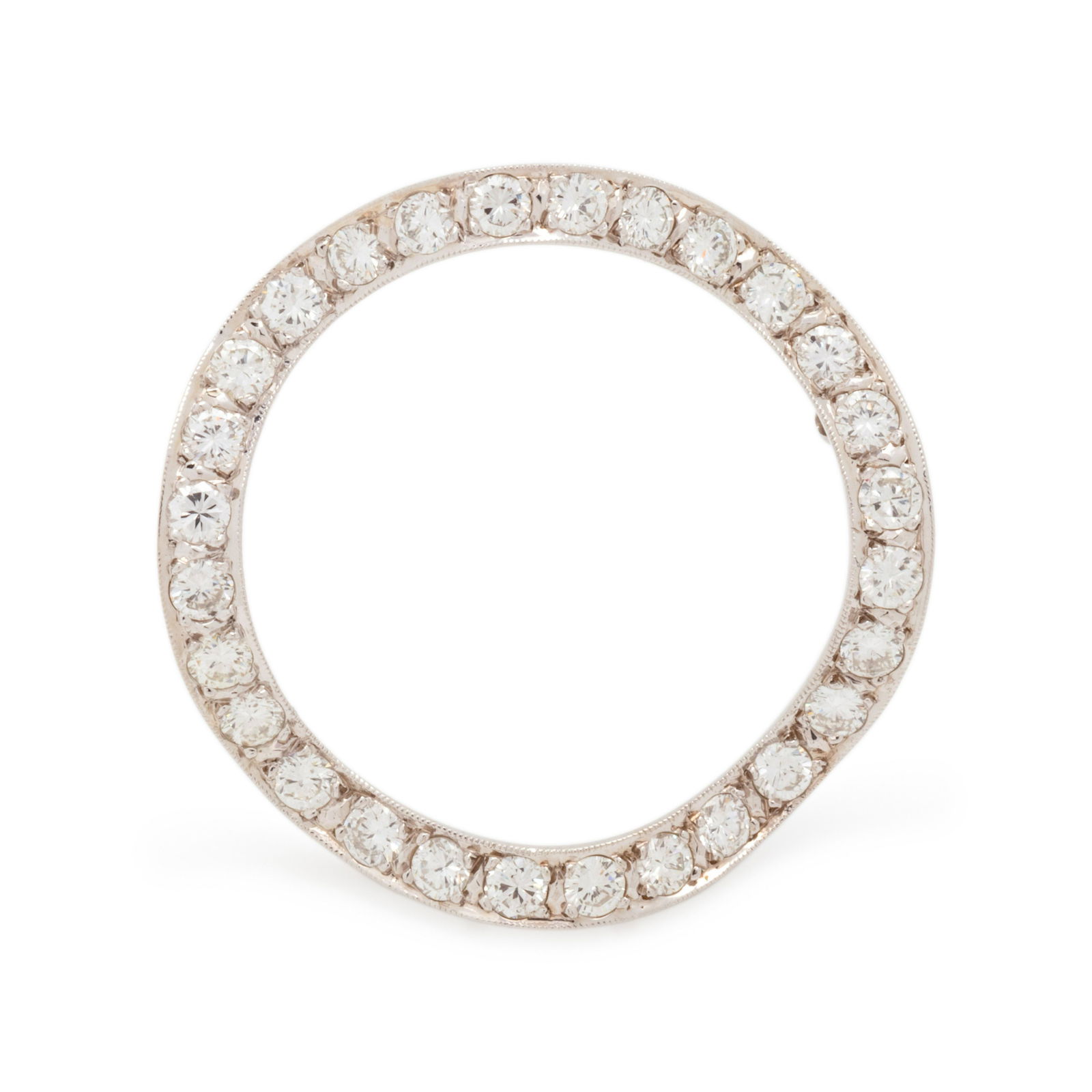 DIAMOND CIRCLE BROOCH (1 of 3)