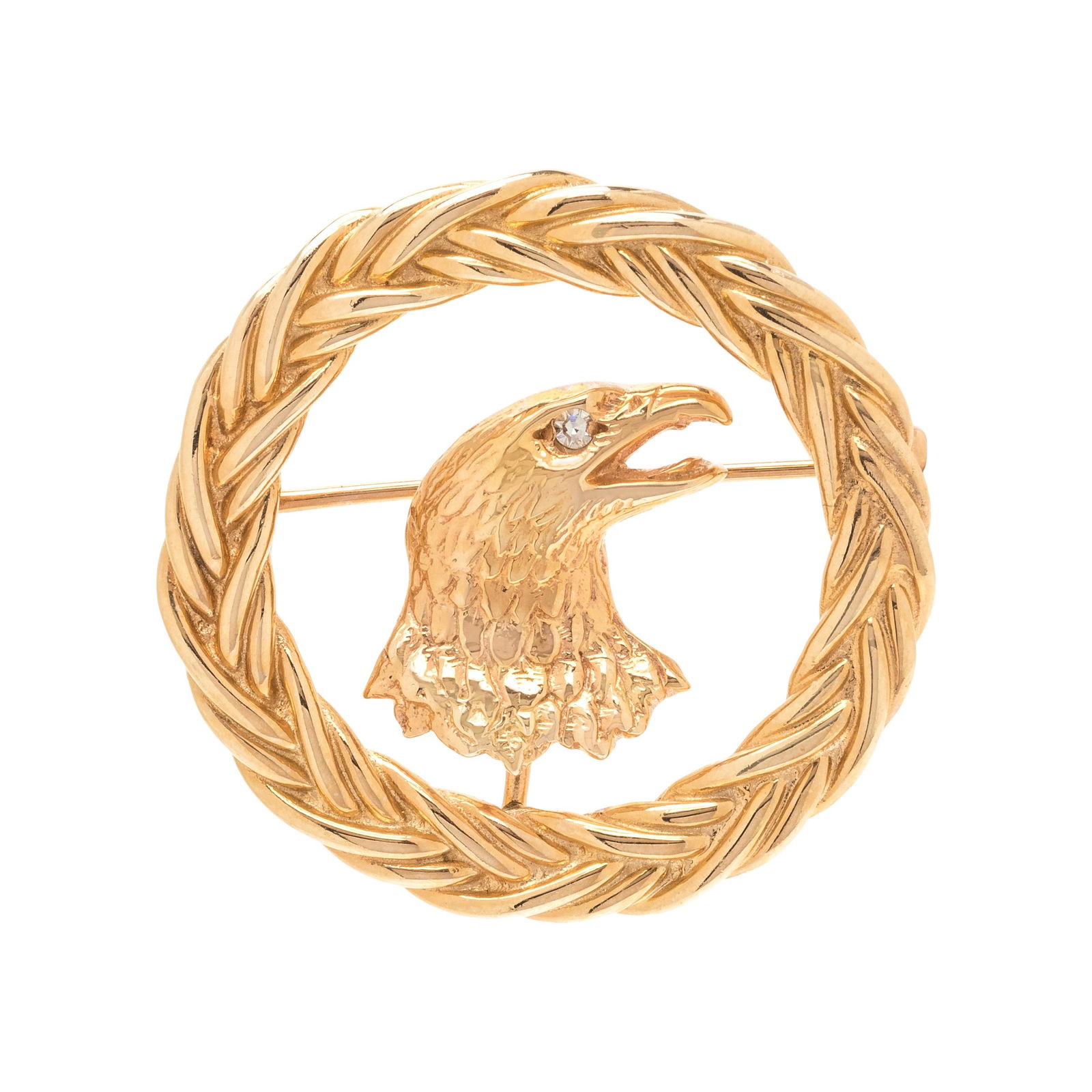 YELLOW GOLD EAGLE BROOCH (1 of 2)