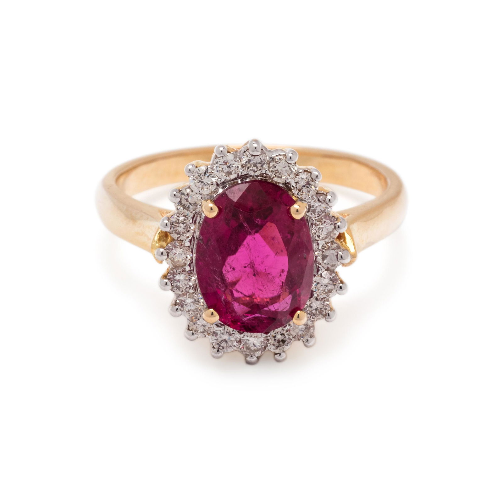 RUBELLITE AND DIAMOND RING (1 of 3)