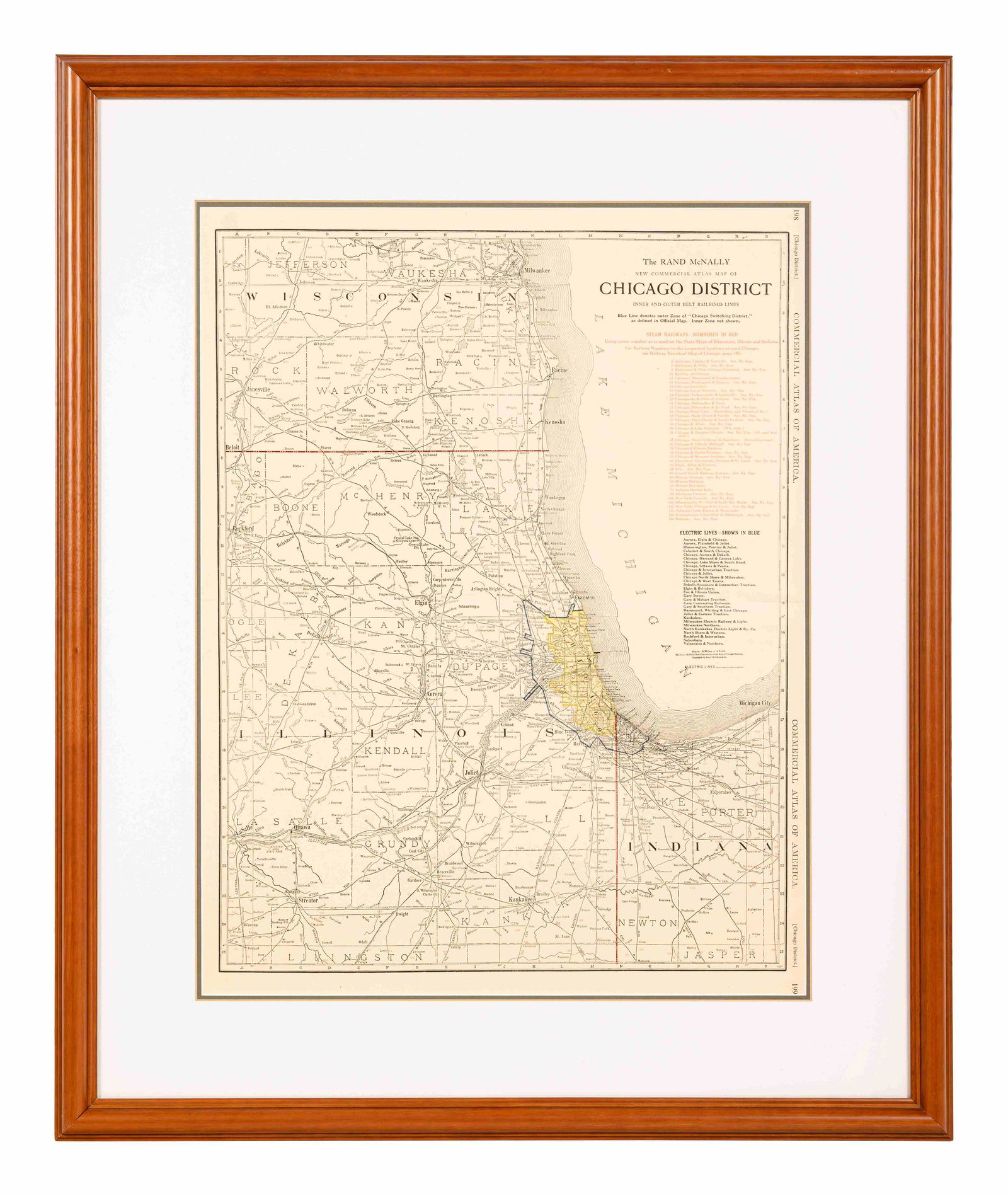 A group of 4 maps of Chicago, comprising: (1 of 4)