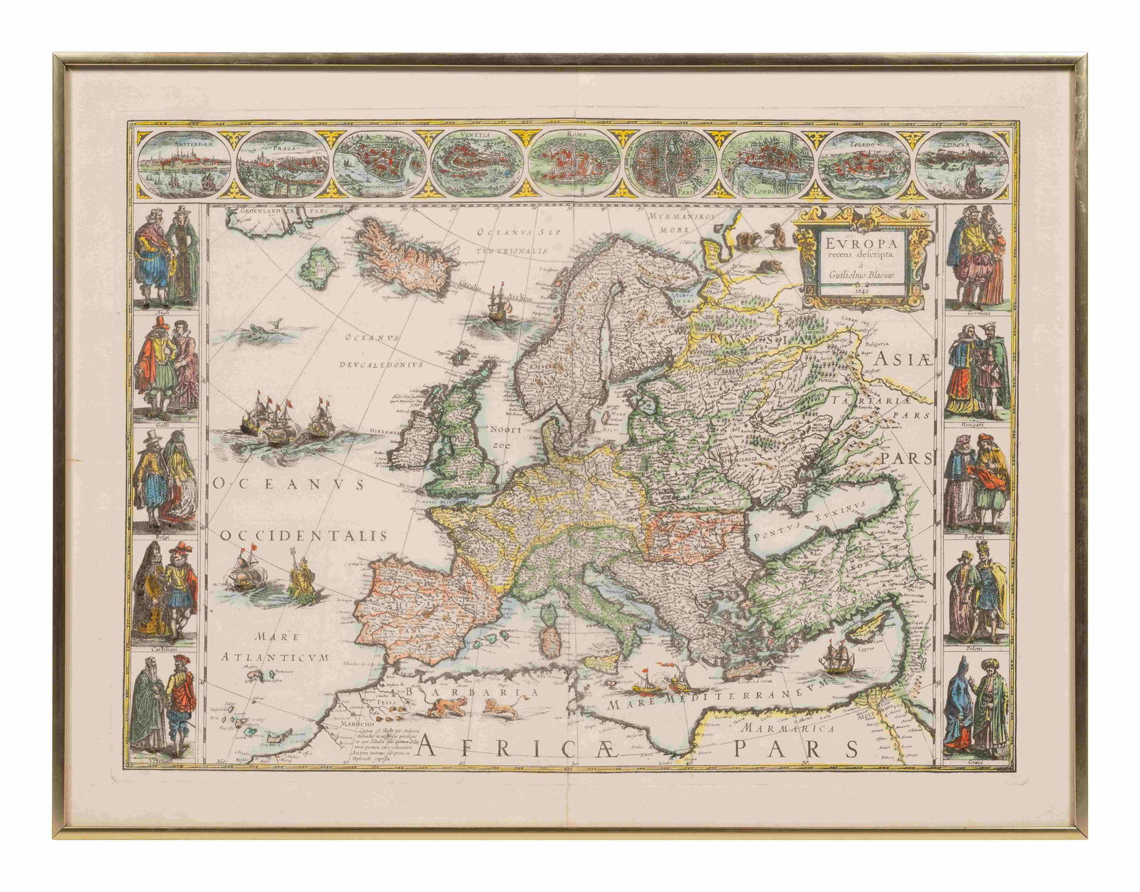 BLAEU, Willem Europa Recens Descripta. The Netherlands, (1 of 3)