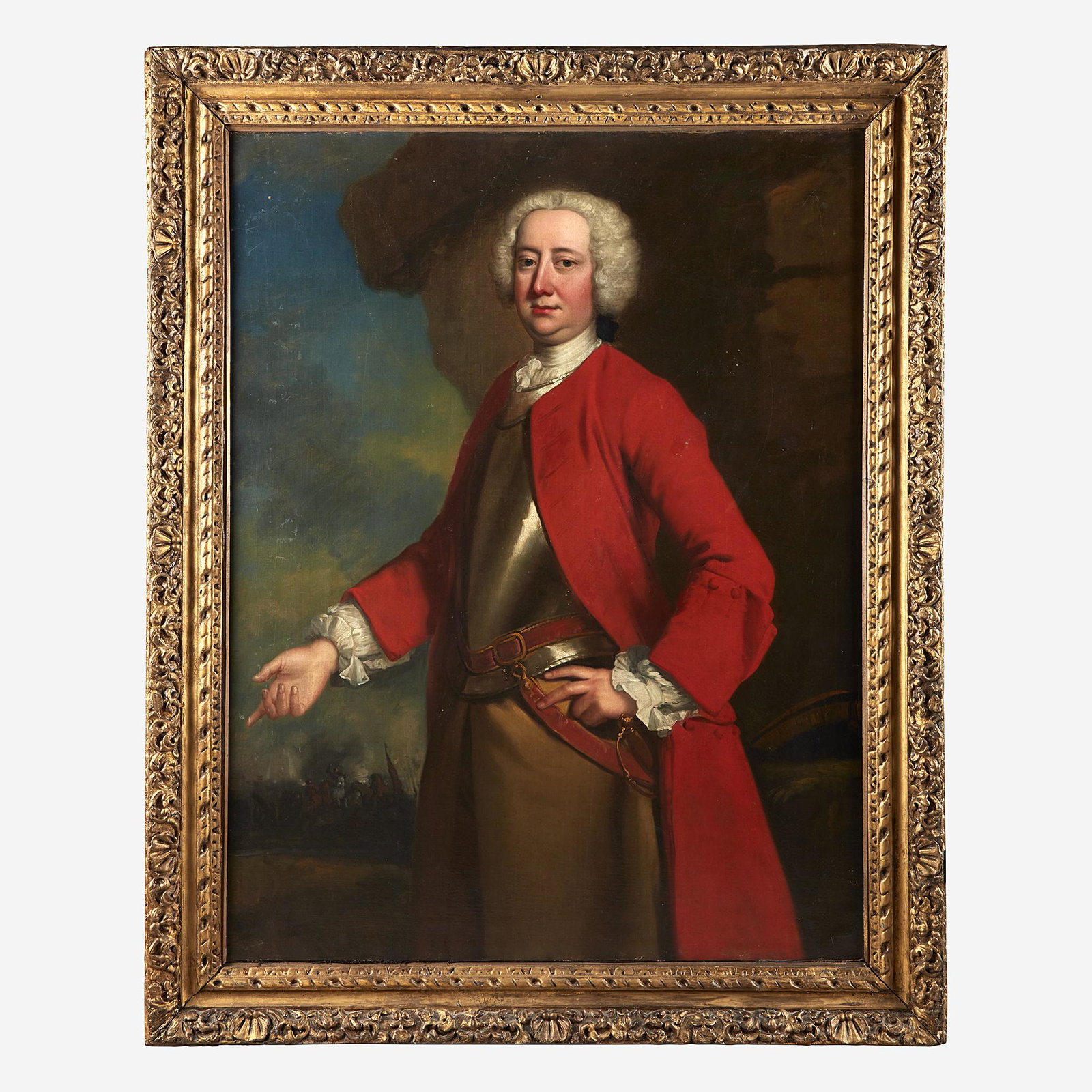 British School (18th Century) Portrait of a Military (1 of 2)