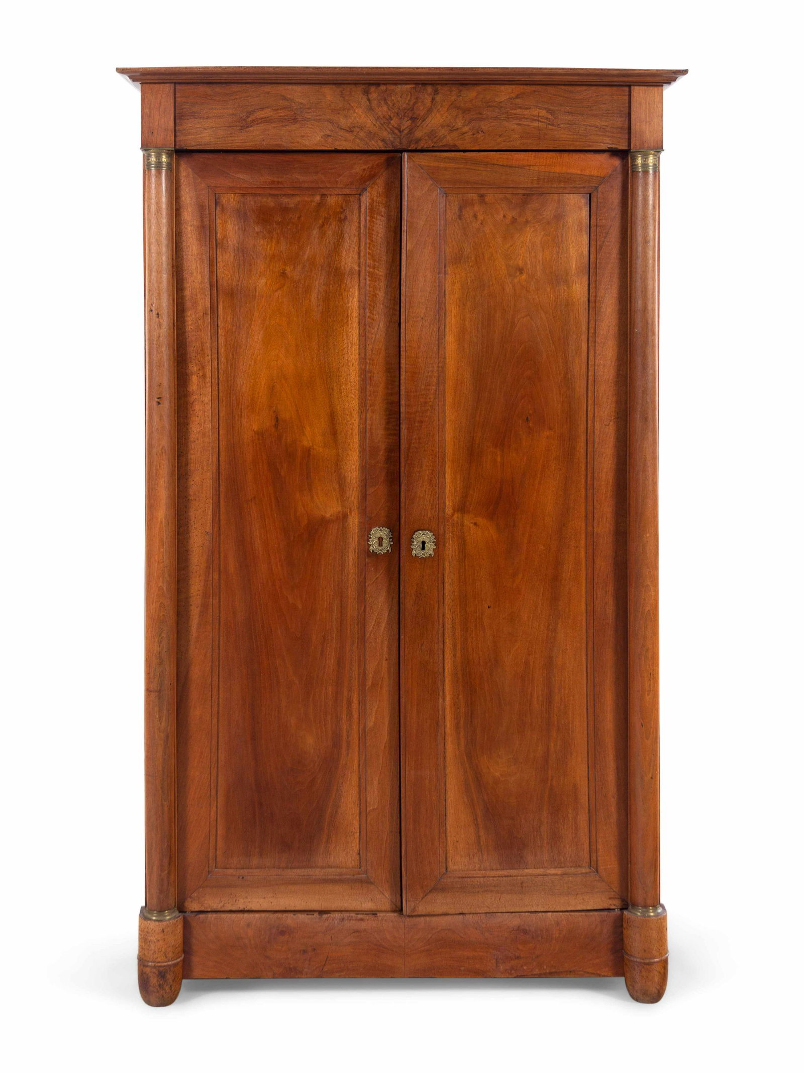 A Louis Philippe Gilt Metal Mounted Walnut Armoire (1 of 3)