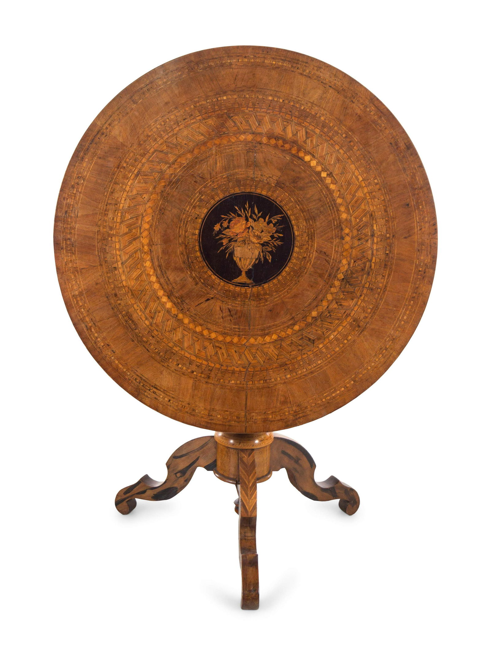 An Italian Marquetry Tilt-Top Center Table (1 of 3)