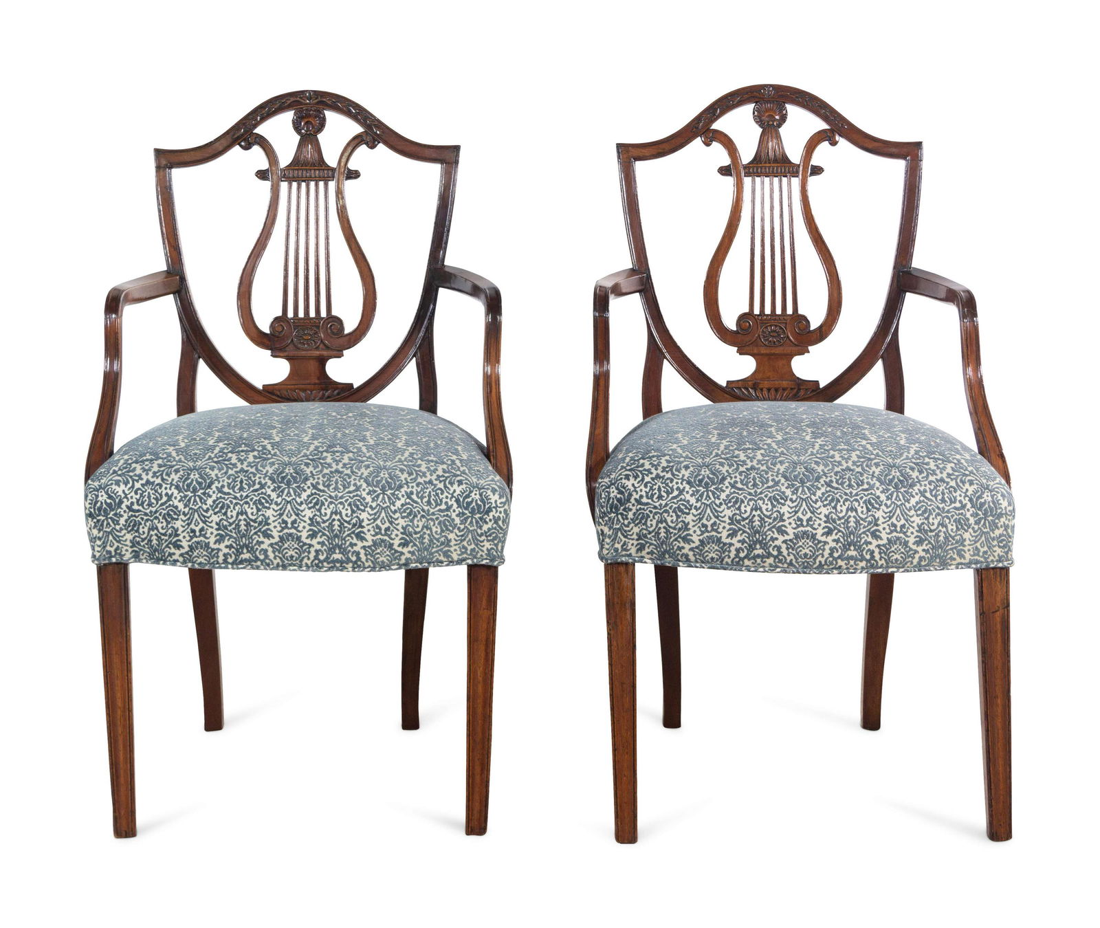A Pair of George III Mahogany Armchairs (1 of 3)