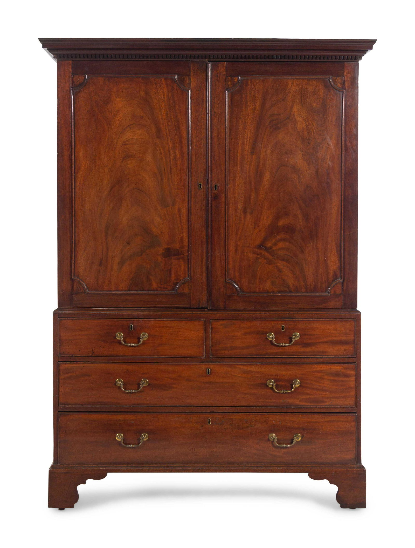 A George III Mahogany Linen Press (1 of 4)