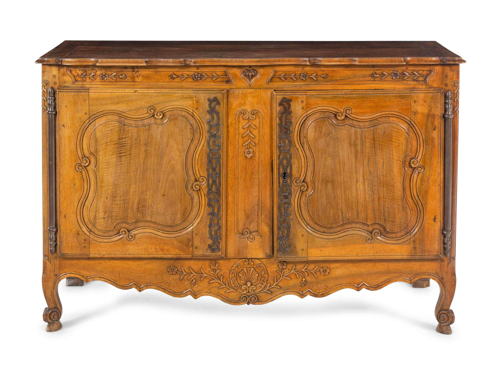 A Louis XV Provincial Walnut Serving Cabinet (1 of 4)