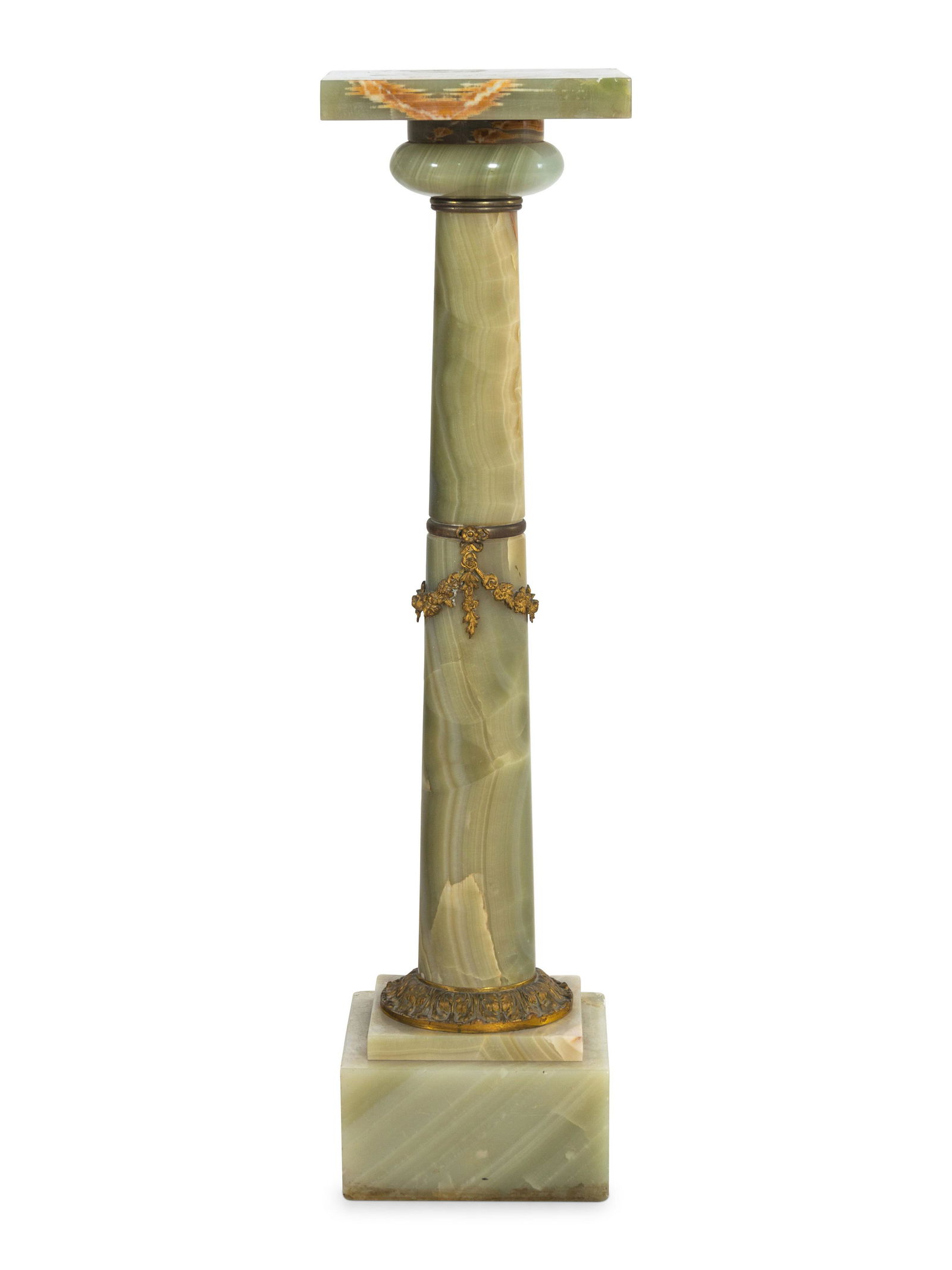 A Continental Gilt Bronze Mounted Onyx Pedestal (1 of 3)