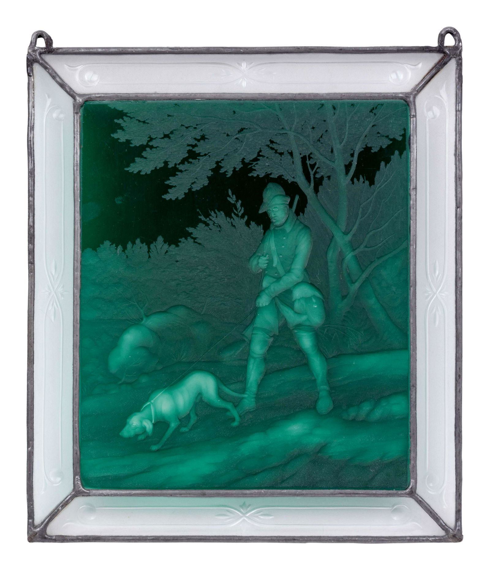 A Bohemian Glass Lithophane Panel (1 of 2)