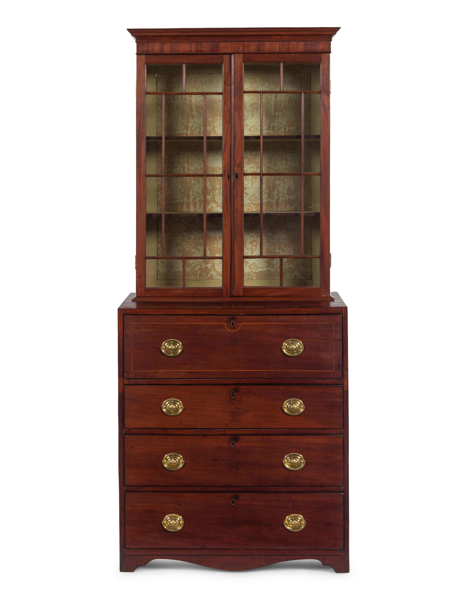 A George III Style Mahogany Secretary Bookcase (1 of 4)