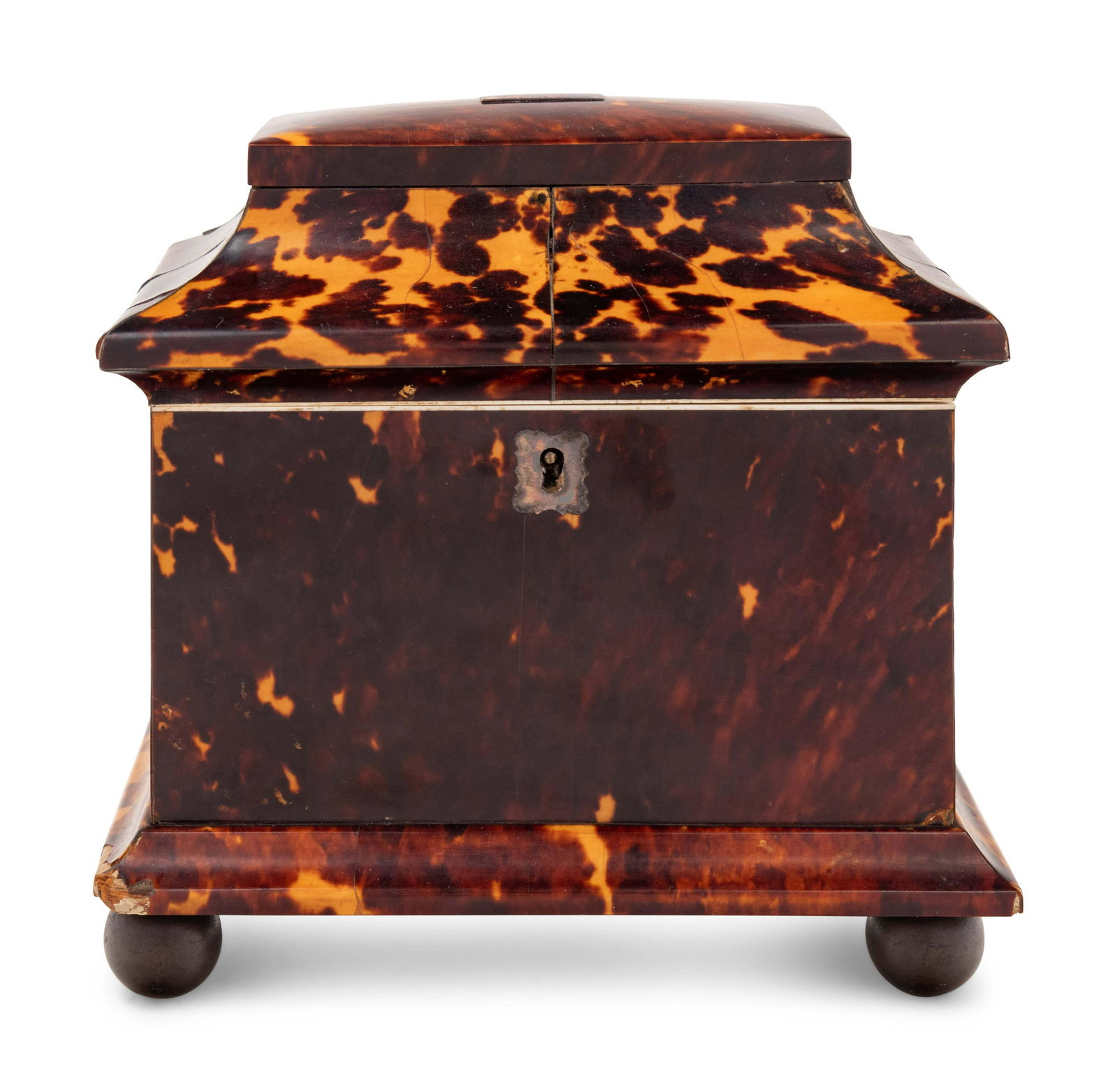 A Regency Tortoiseshell Tea Caddy (1 of 4)