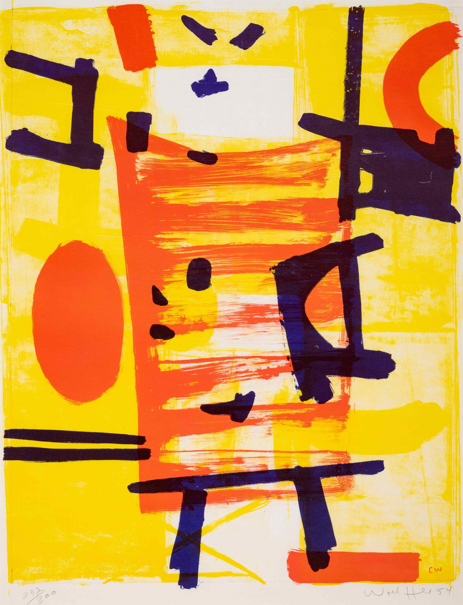 Emerson Woelffer (American, 1914-2003) Untitled, 1954 (1 of 5)