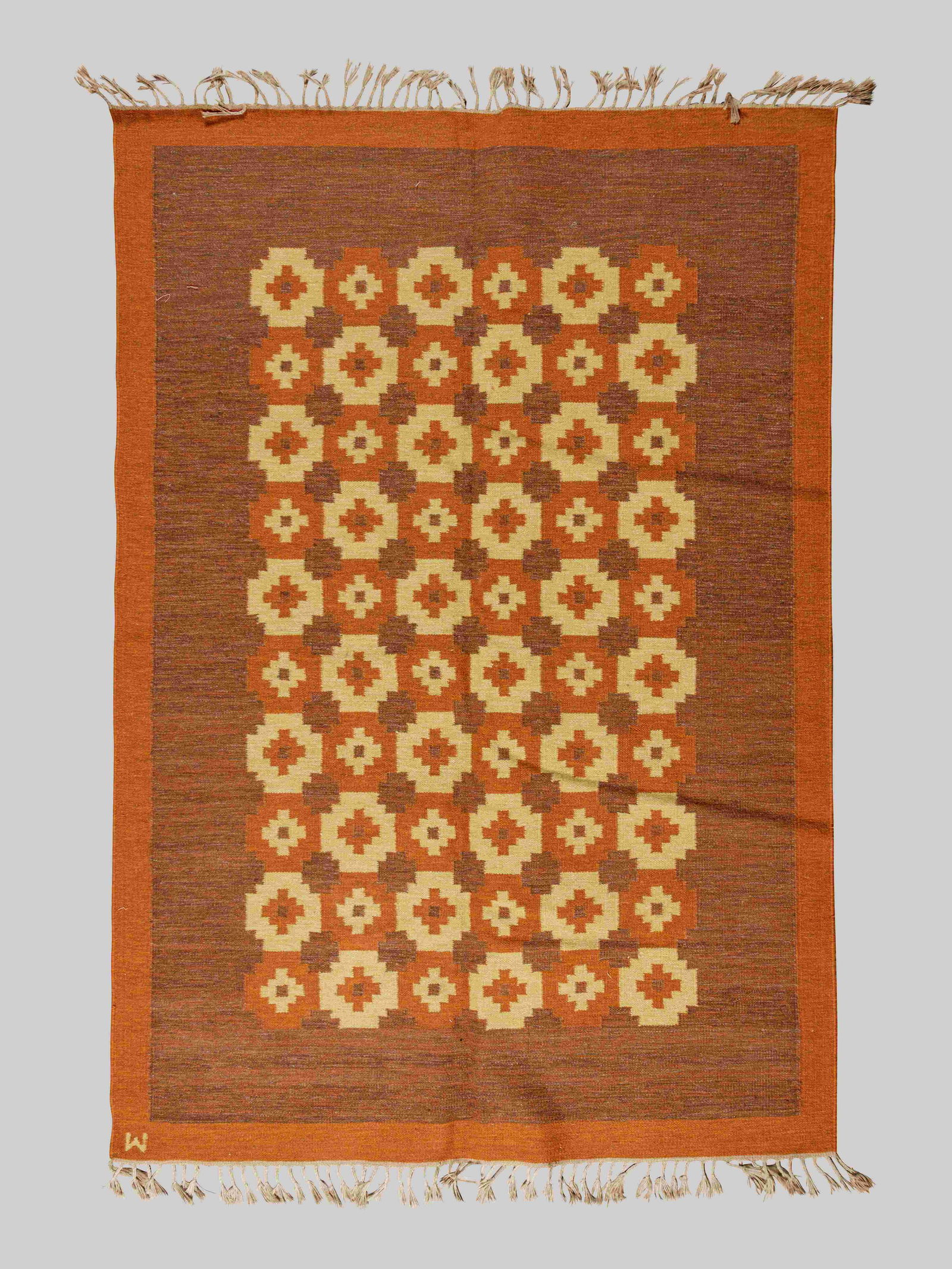 Swedish Mid 20th Century Flatweave Rug (1 of 4)