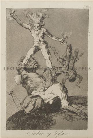 Francisco de Goya, (Spanish, 1746-1828), Subir y bajar: Francisco de Goya (Spanish, 1746-1828) Subir y bajar etching 8 1/2 x 5 3/4 inches. Patricia J. Gottschalk Trust, Northfield, Illinois