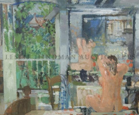 Jacques Petit, (French, 20th century), La Champre, 1964: Jacques Petit (French, 20th century) La Champre, 1964-65 oil on canvas signed (lower center) 19 x 25 inches.
