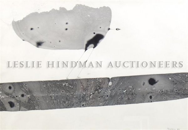 Jules Perahim, (Romanian, 1914-2008), Untitled: Jules Perahim (Romanian, 1914-2008) Untitled mixed media on paper signed and dated 67 (lower center) 14 x 20 inches.