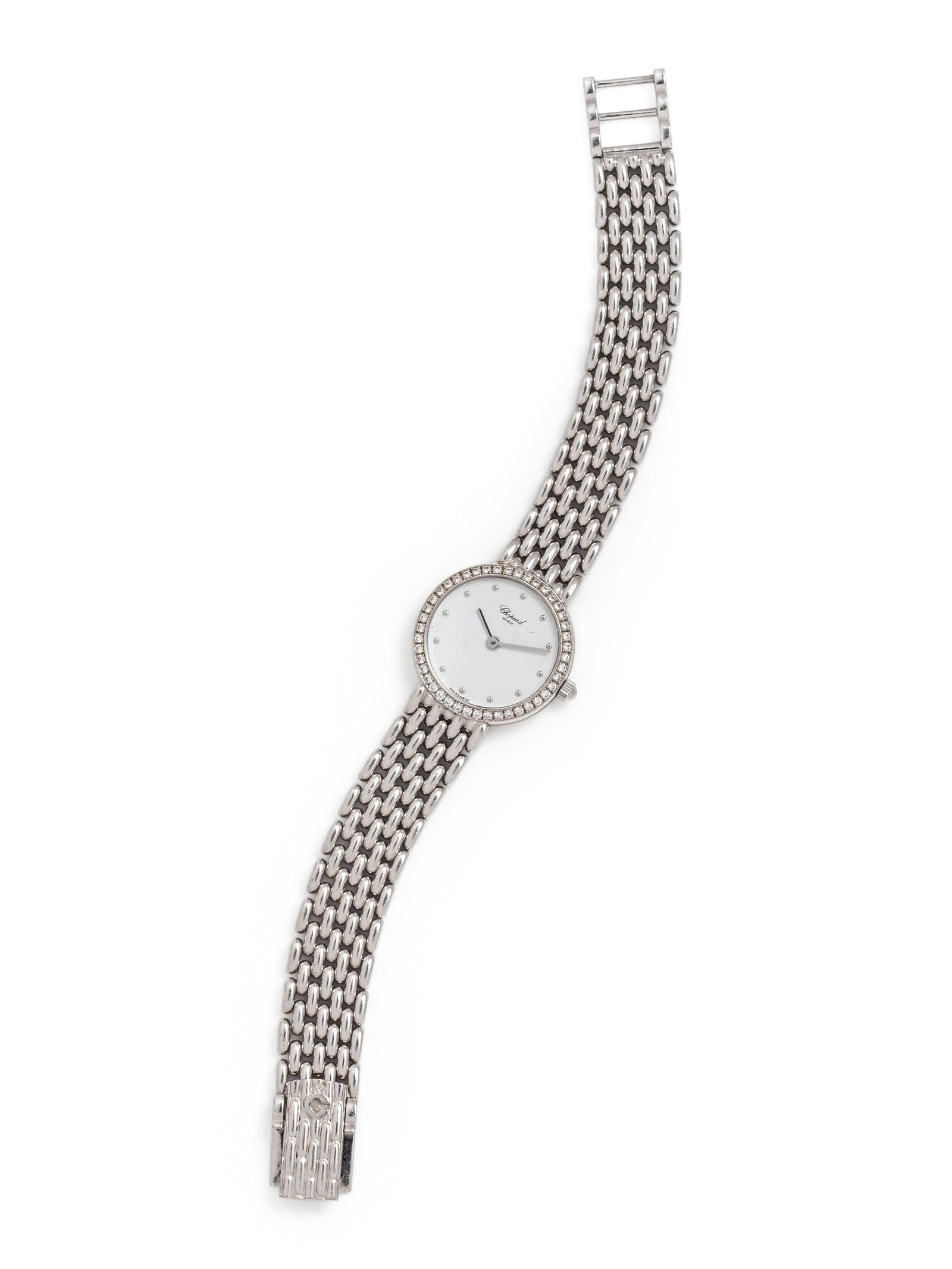 CHOPARD, 18K WHITE GOLD AND DIAMOND WRISTWATCH (1 of 2)