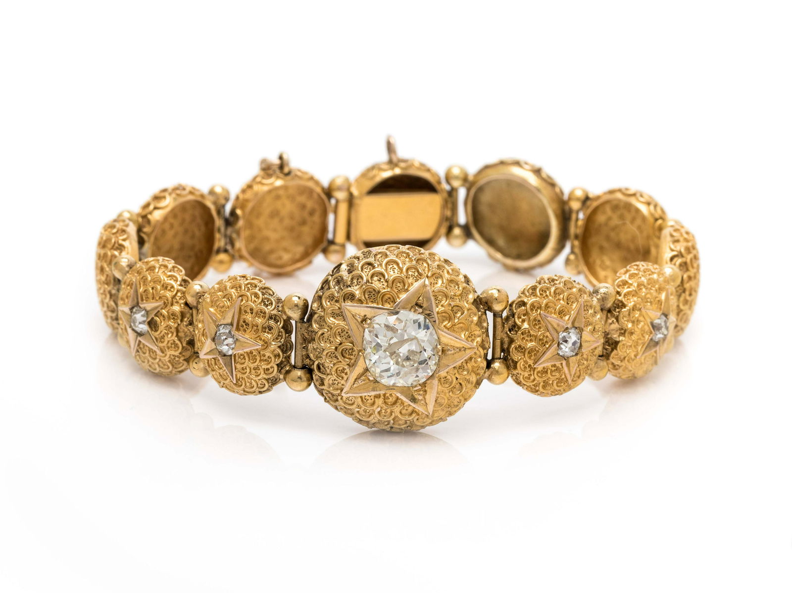 YELLOW GOLD AND DIAMOND BRACELET (1 of 2)