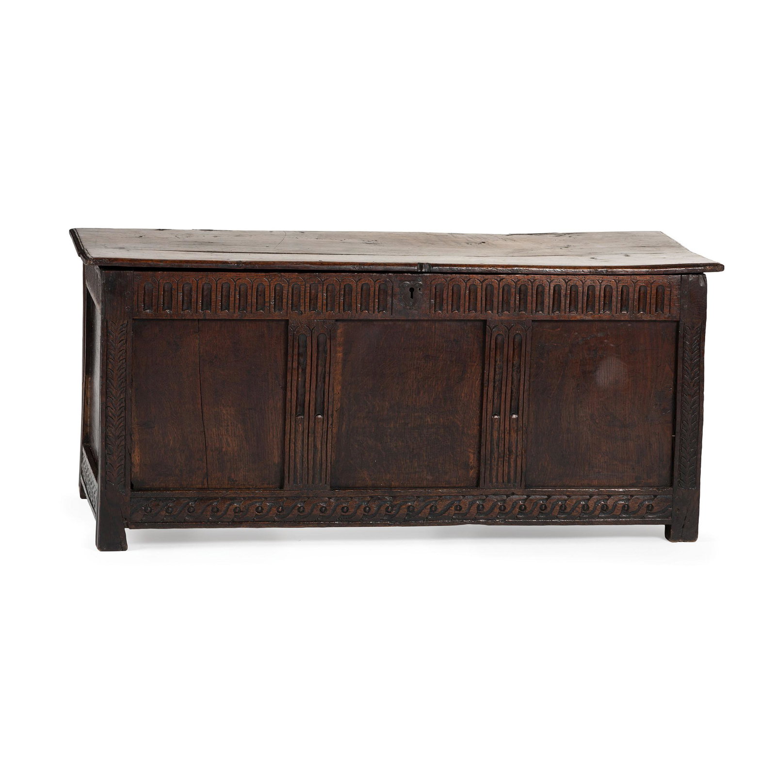 An English Carved Oak Blanket Chest (1 of 3)
