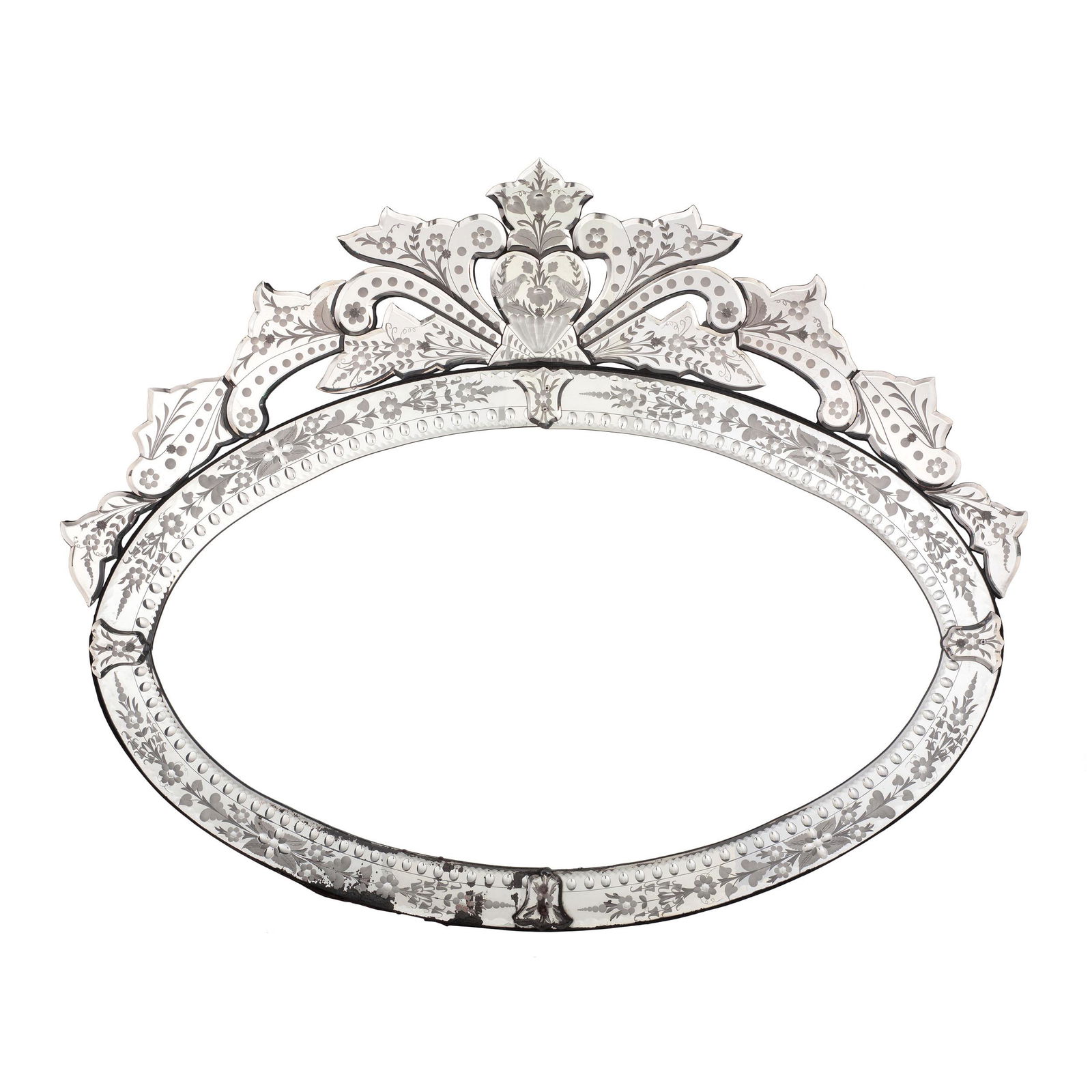 A Venetian Etched Glass Mirror   (1 of 1)