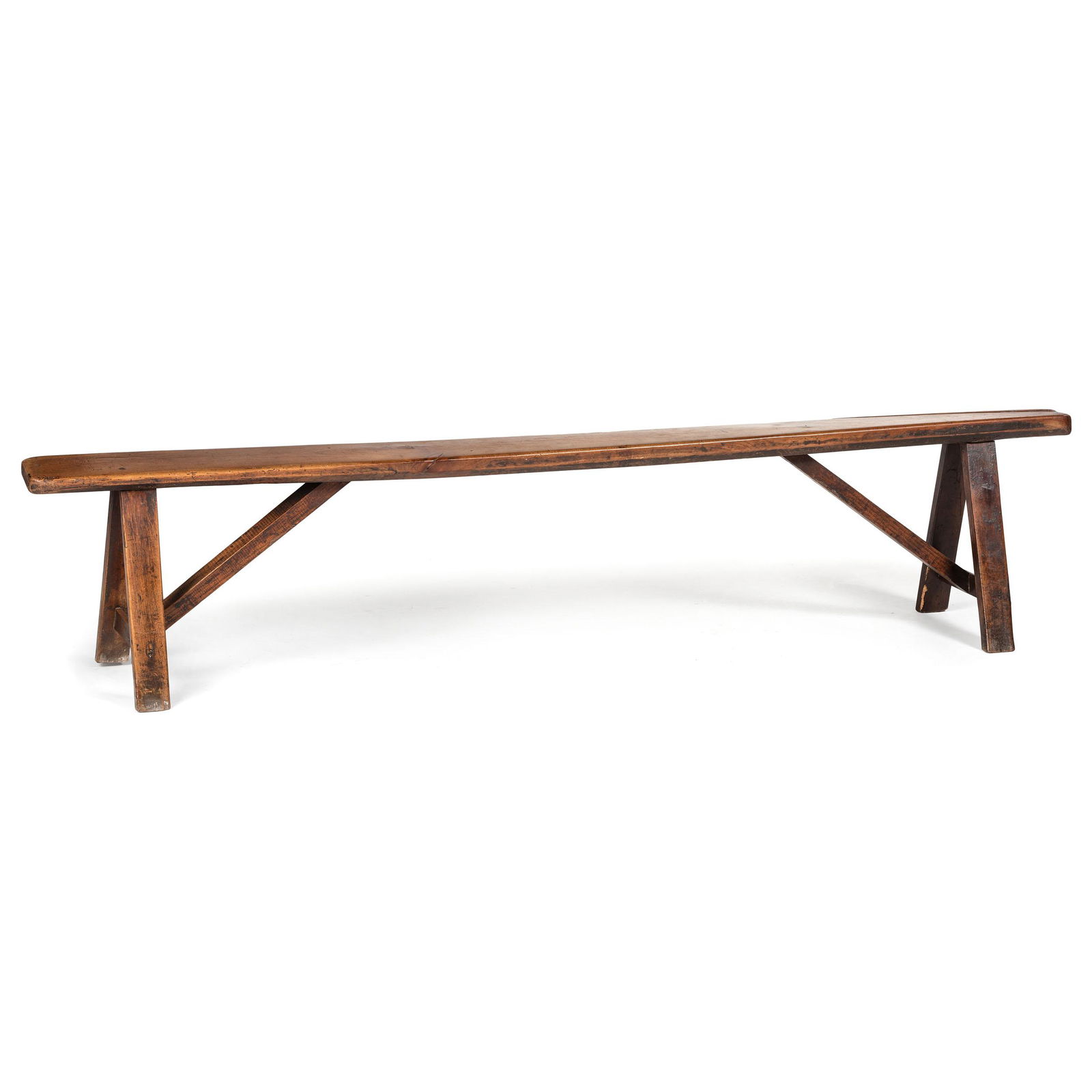 A Primitive Walnut Bench (1 of 3)