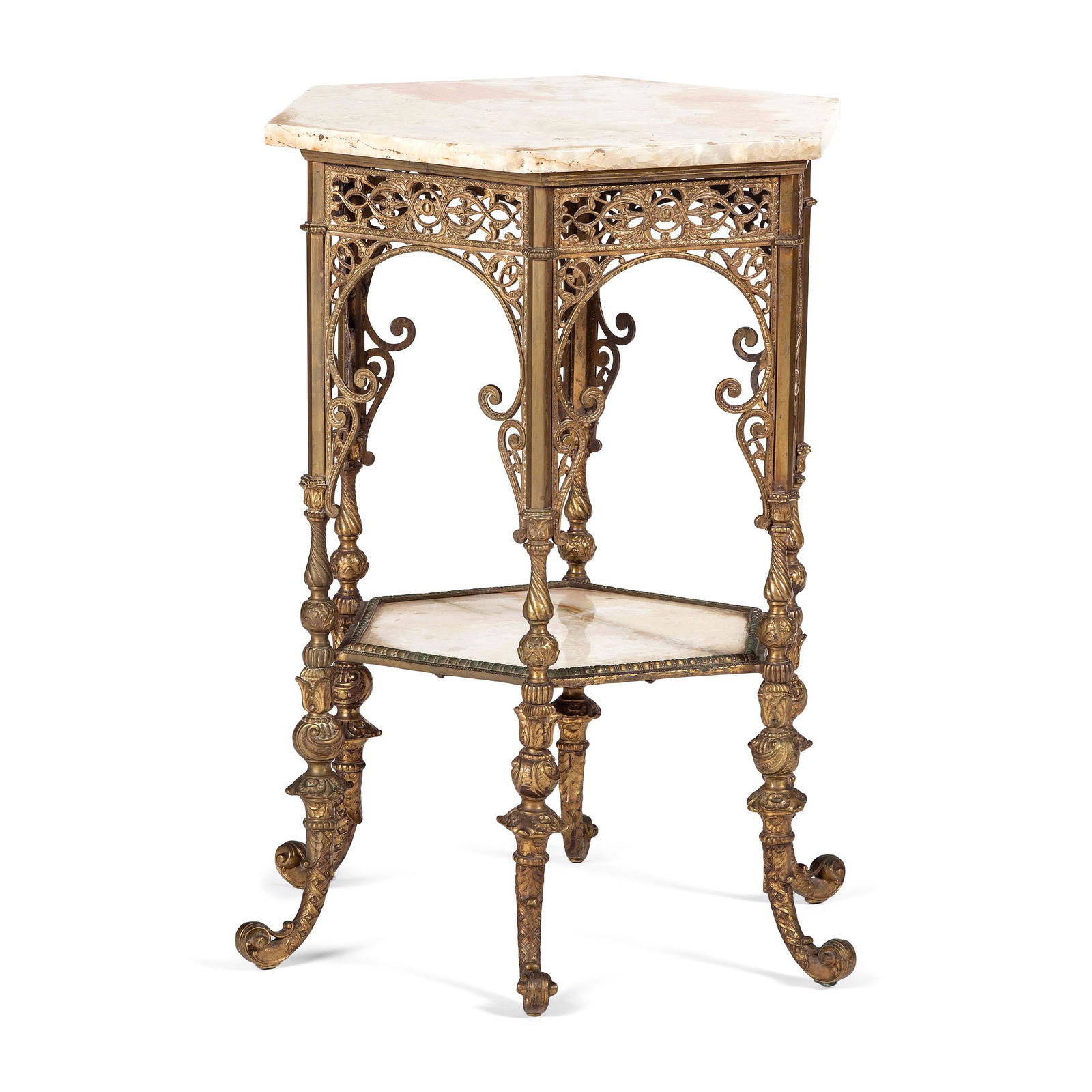 A Gilt Metal Onyx-Top Table (1 of 1)