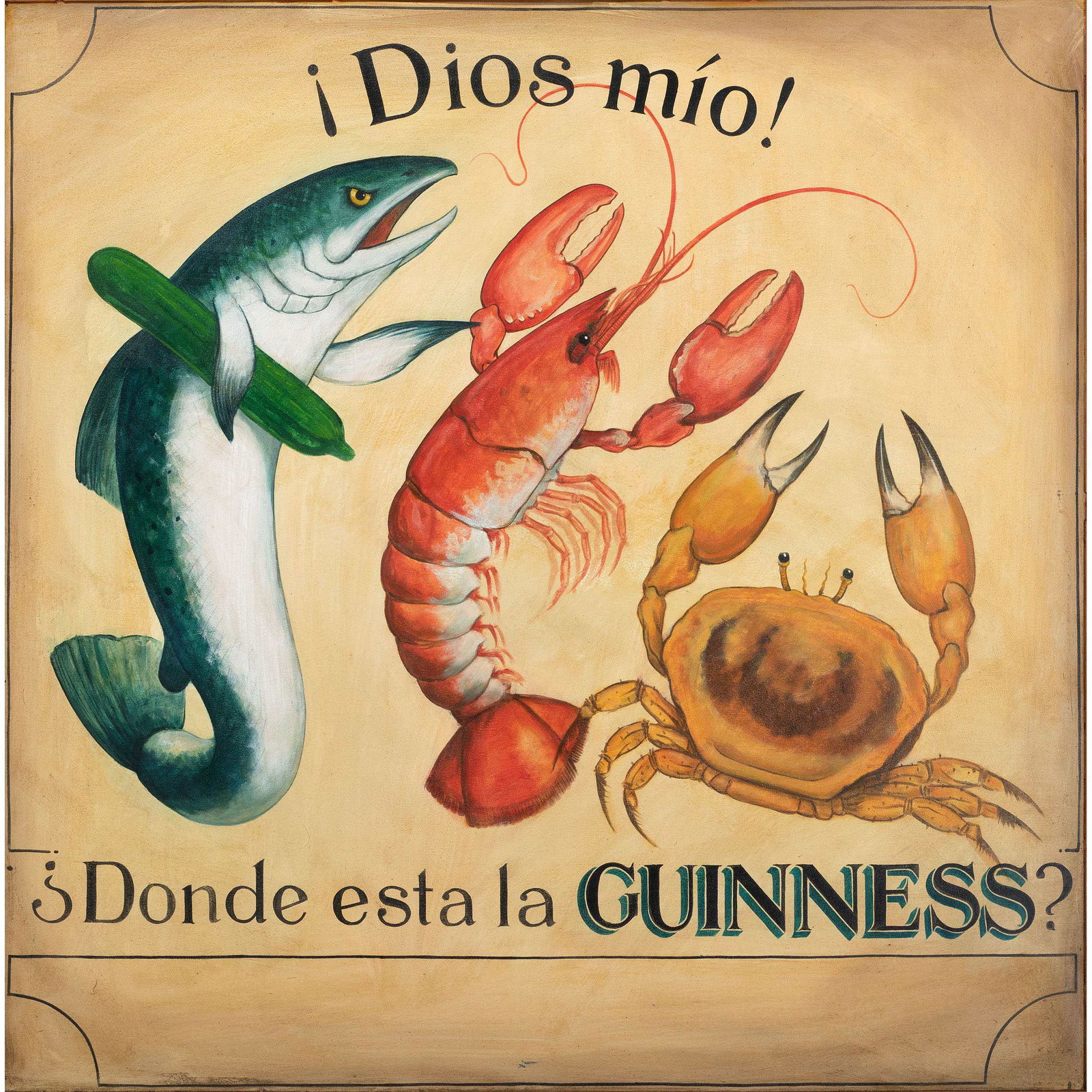 A Spanish Guinness Painted Seafood Restaurant (1 of 2)