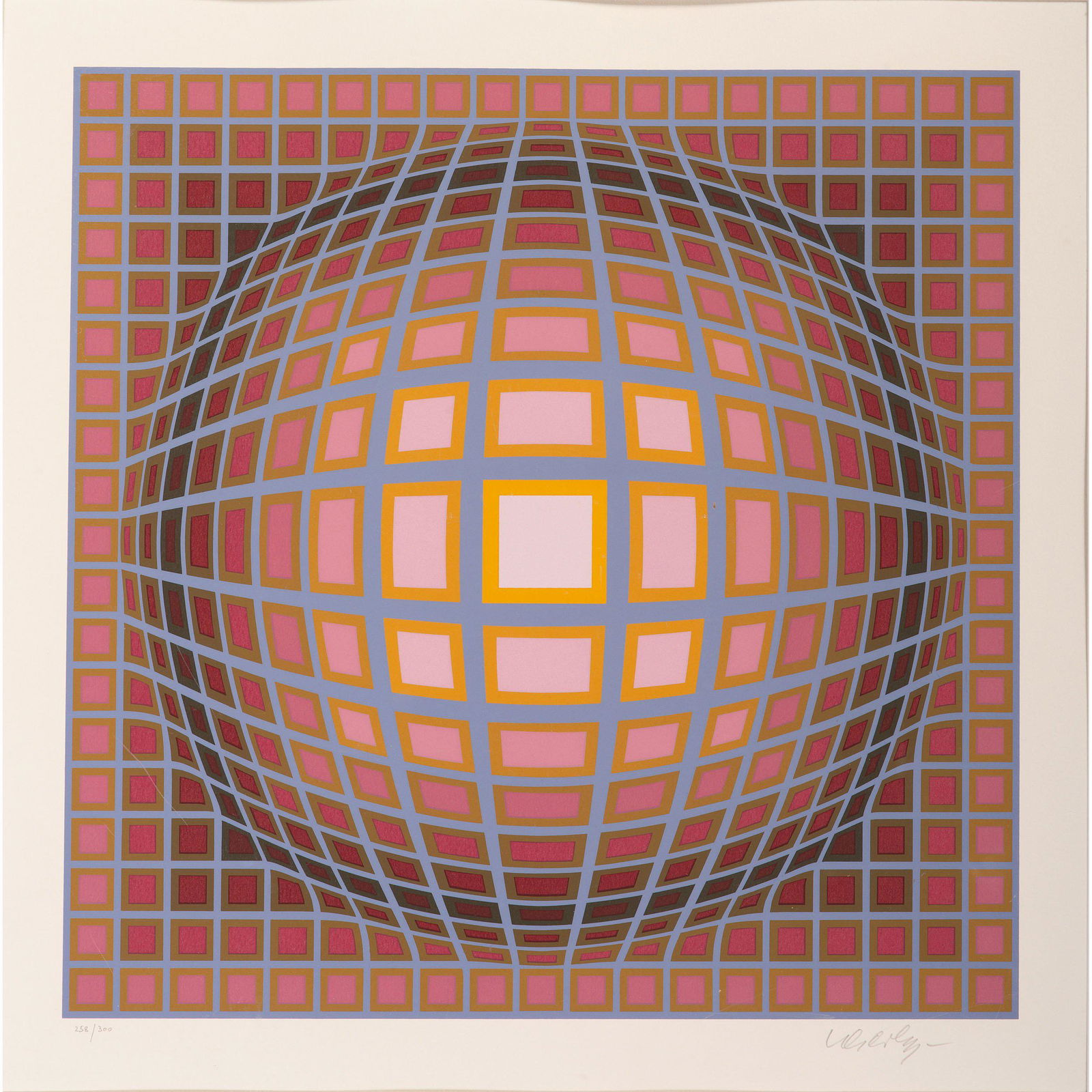 Victor Vasarely (French-Hungarian, 1906-1997) Untitled (1 of 2)