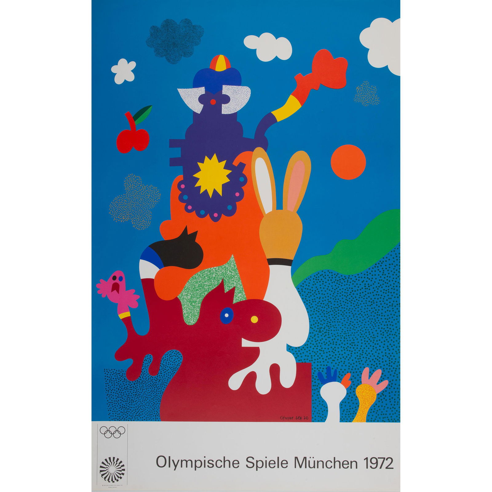 Four Exhibition Posters for the 1972 Munich Olympics (1 of 4)