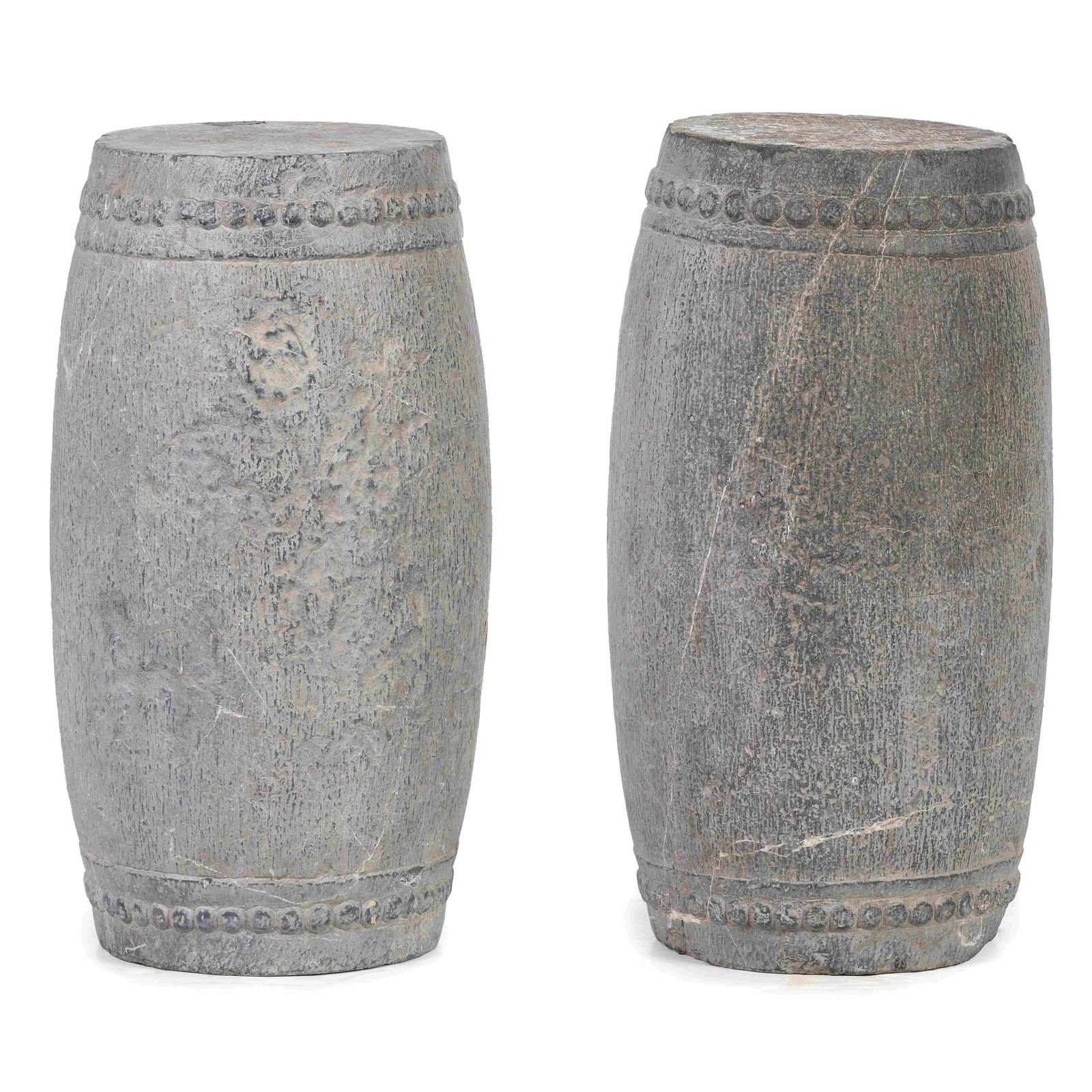 A Pair of Chinese Carved Stone Garden Seats (1 of 1)