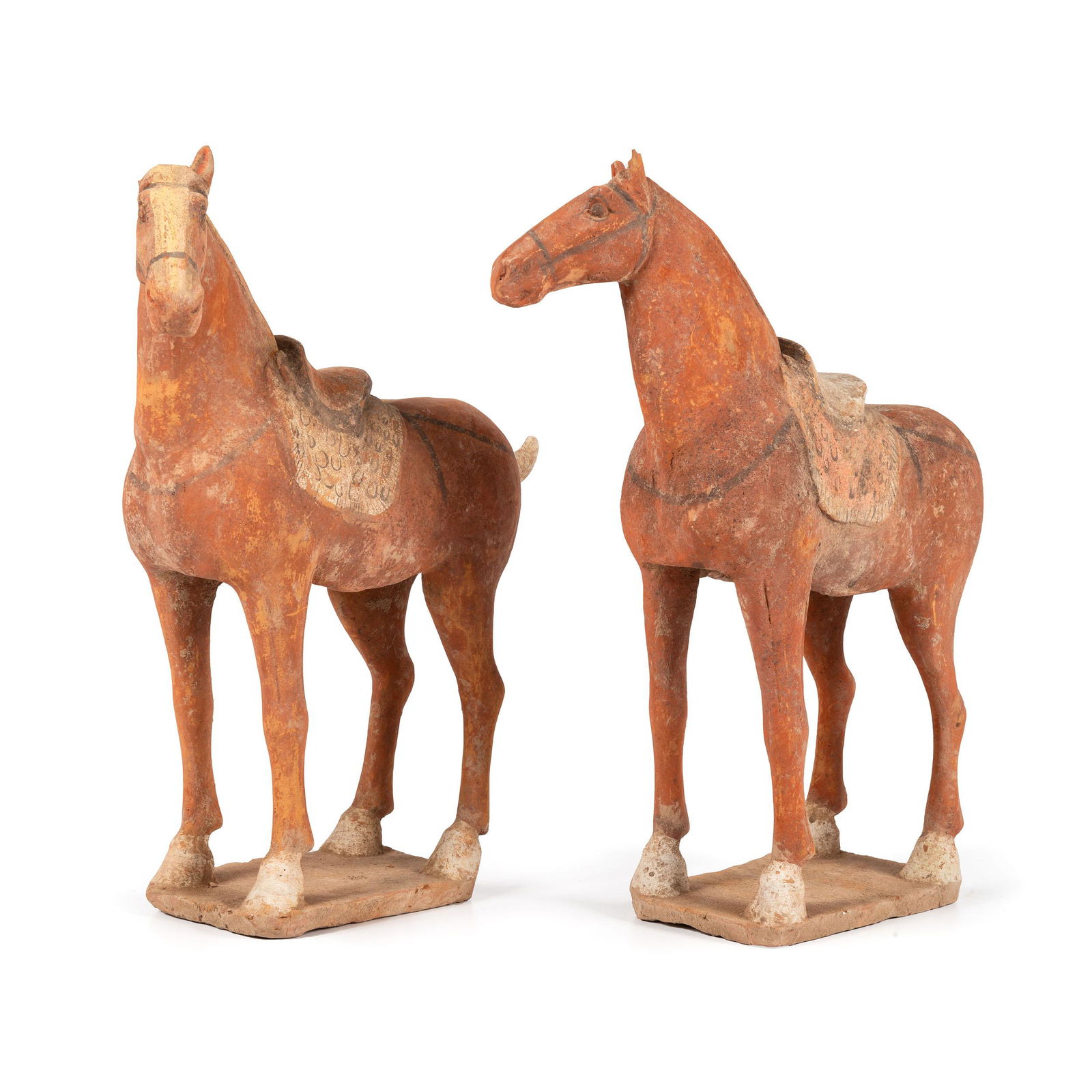 A Pair of Chinese Terracotta Horses (1 of 3)